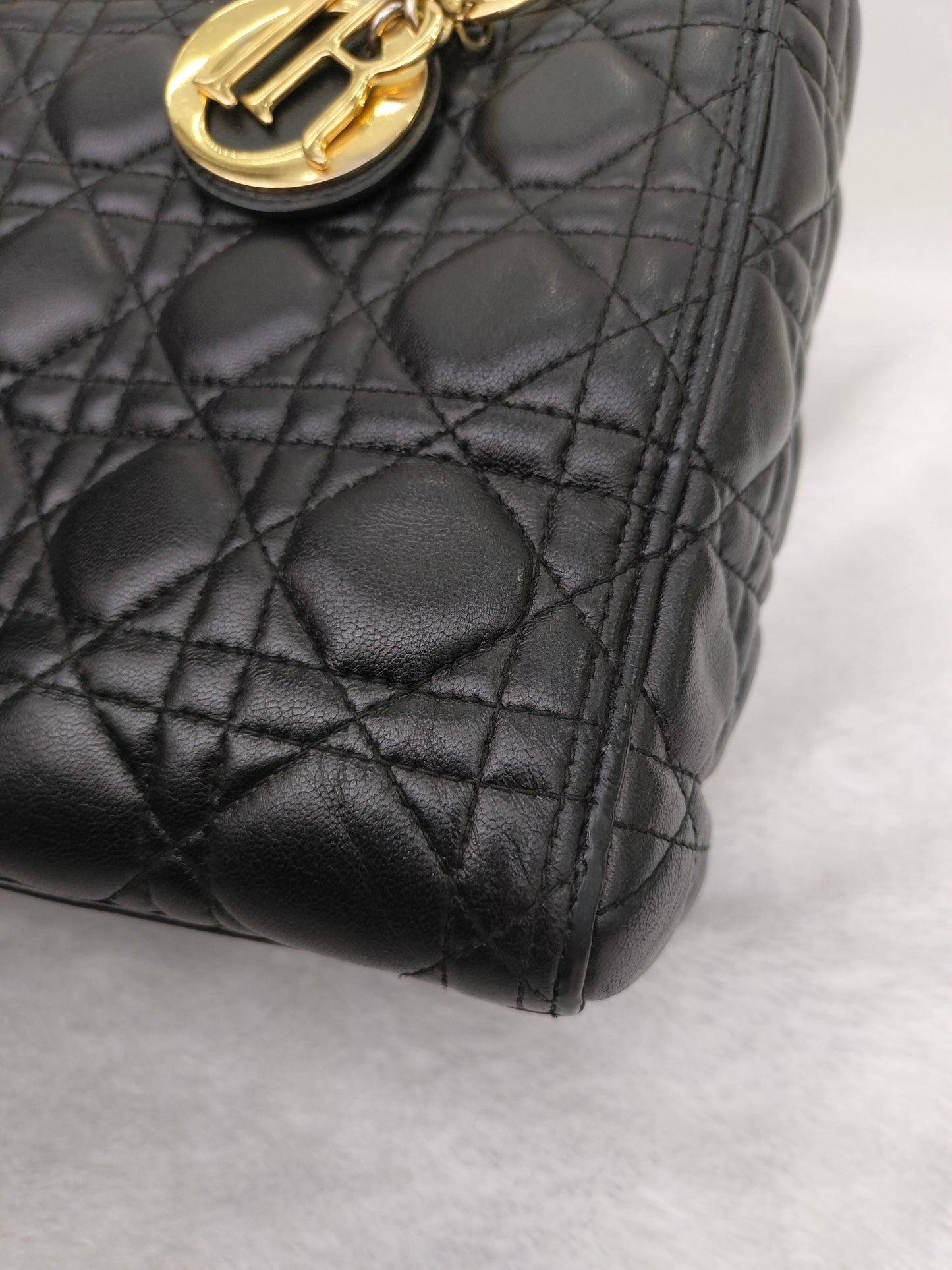 Lady Dior Medium Lamb Black GHW 2013