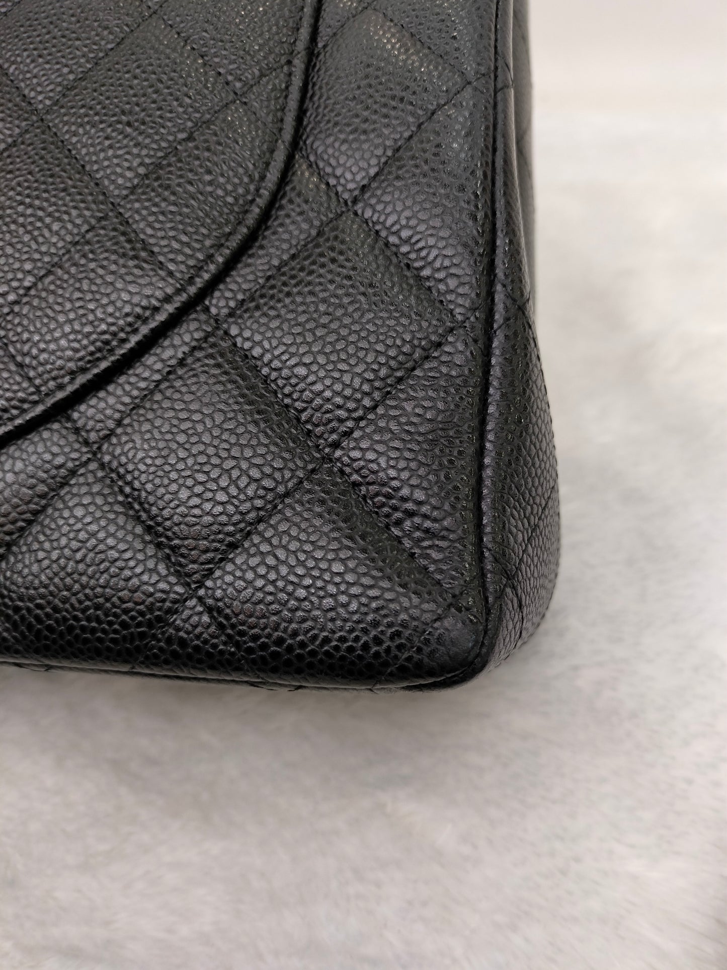 Chanel Maxi Caviar Black GHW DF #20