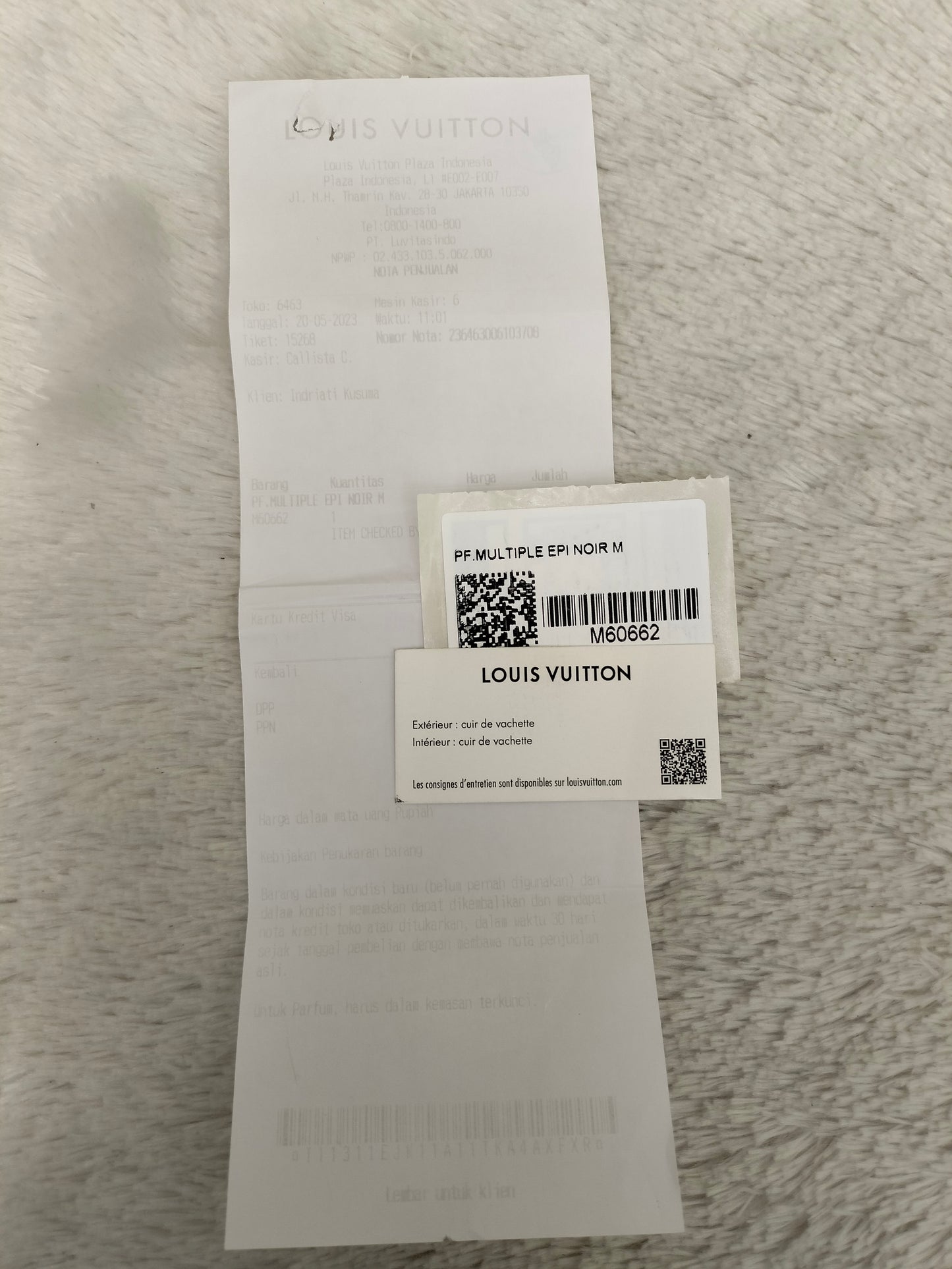 *NEW* LV Portefeuille Multiple Epi Noir M (CHIP)