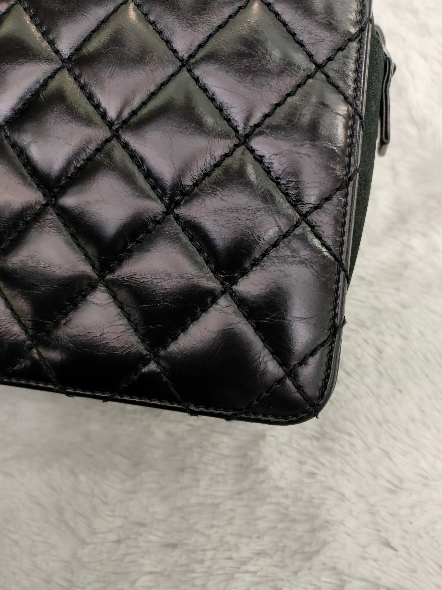 Chanel Day Trip Flap Calfskin Black RHW #22