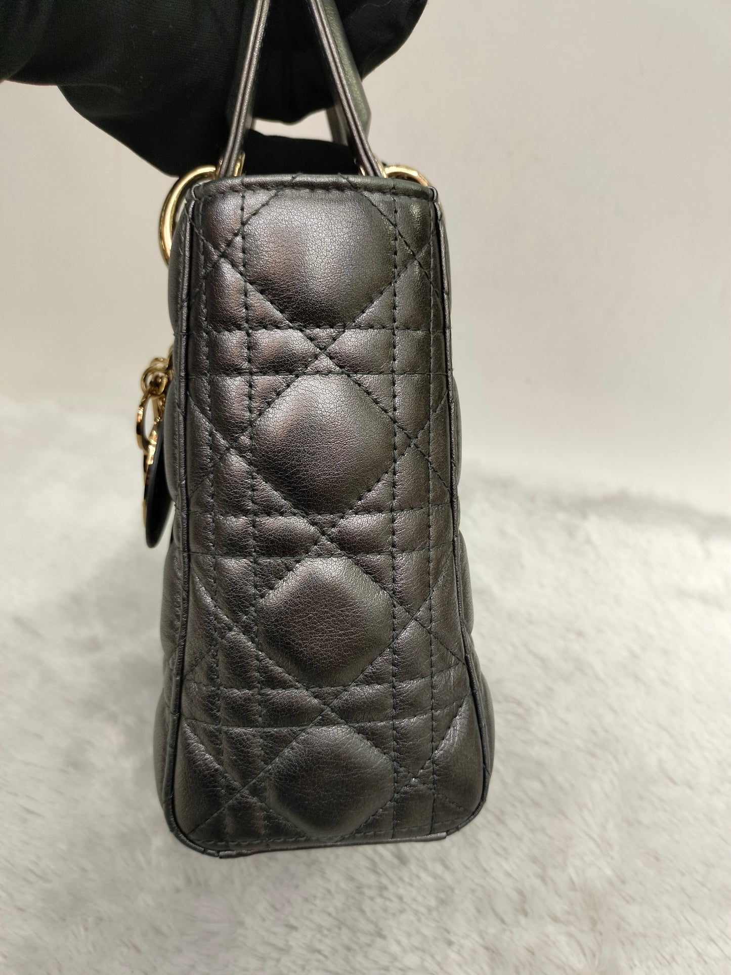 Lady Dior Small Gun Metal GHW 2019