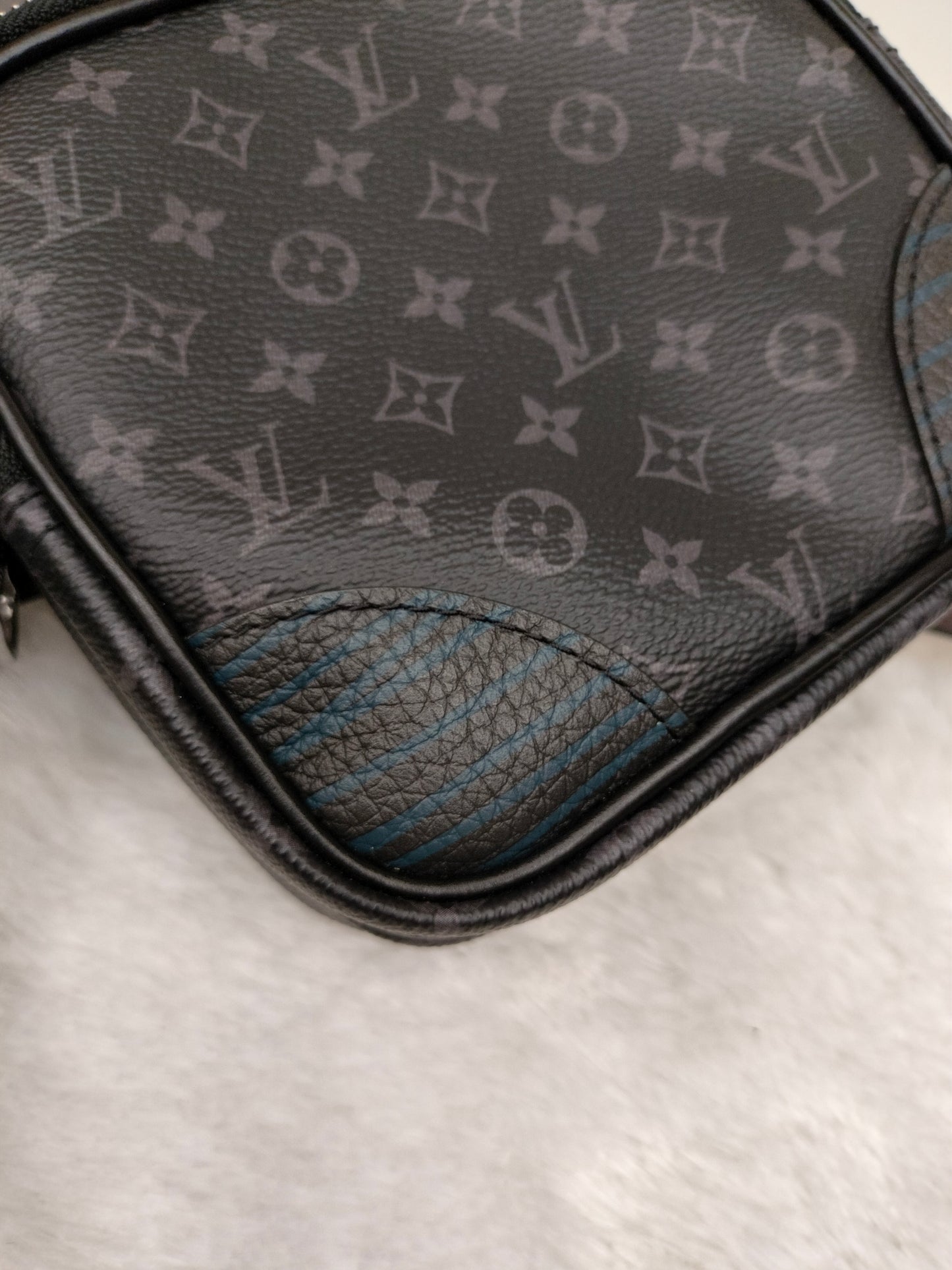 LV Amazone Sling Patchwork Monogram Eclipse Virgil Abloh 2020