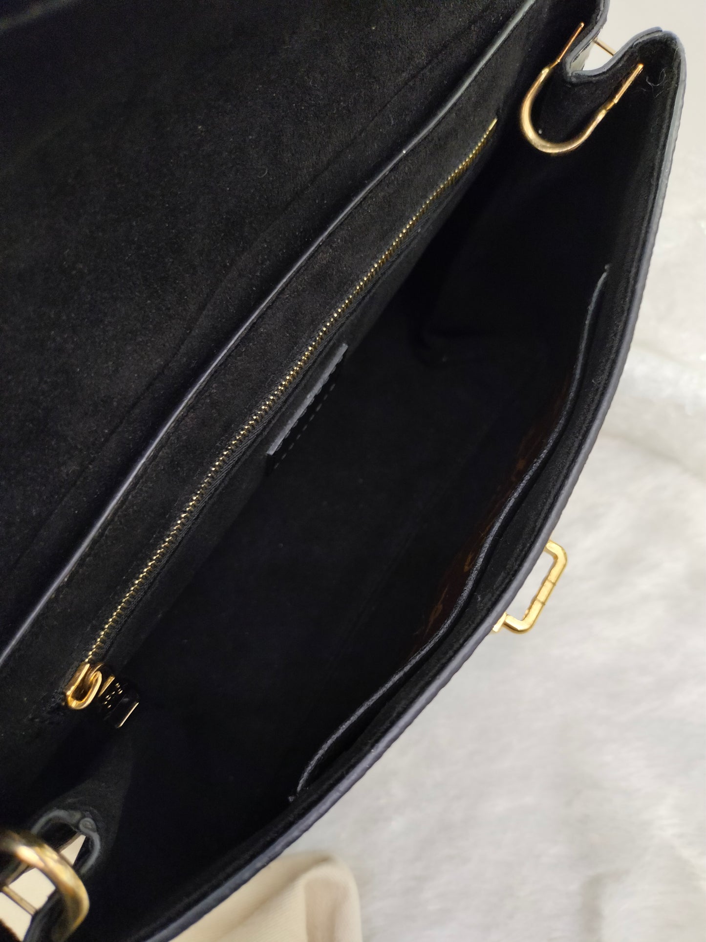 LV One Handle Flap Bag MM Monogram Noir 2016