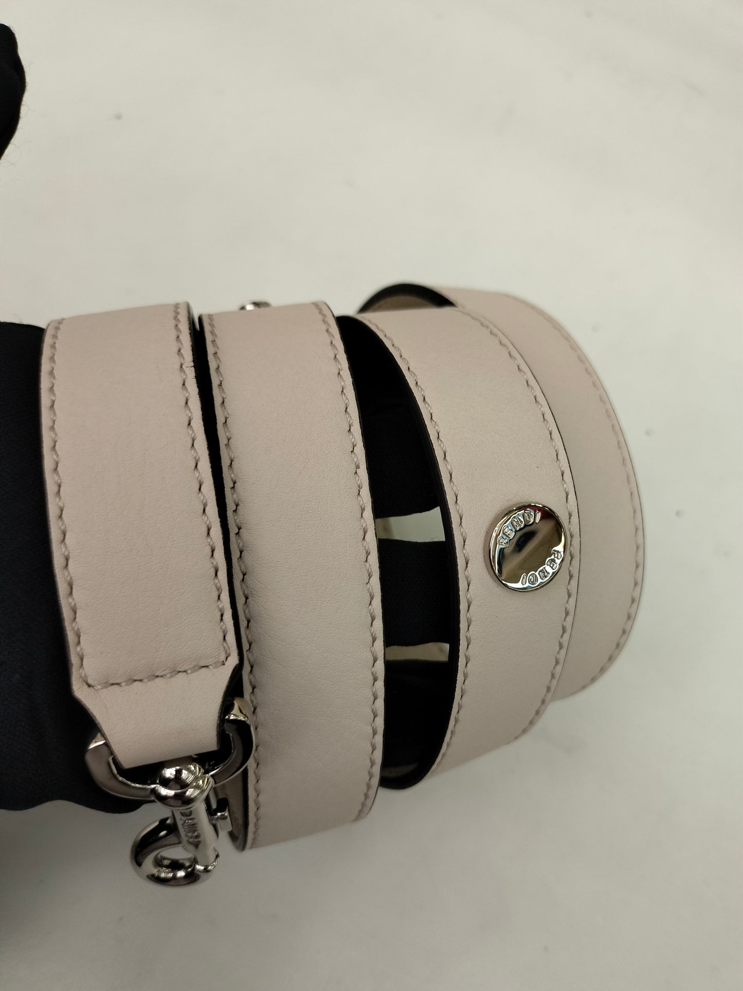 Fendi BTW Medium Off White Handle Python SHW 2017