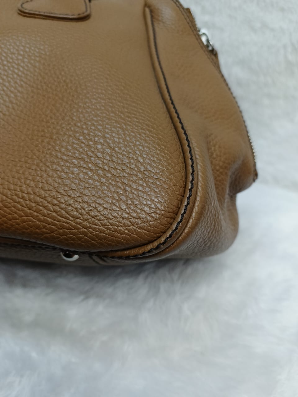 Chanel Lax Tassel Bag Pebbled Large Brown SHW #8