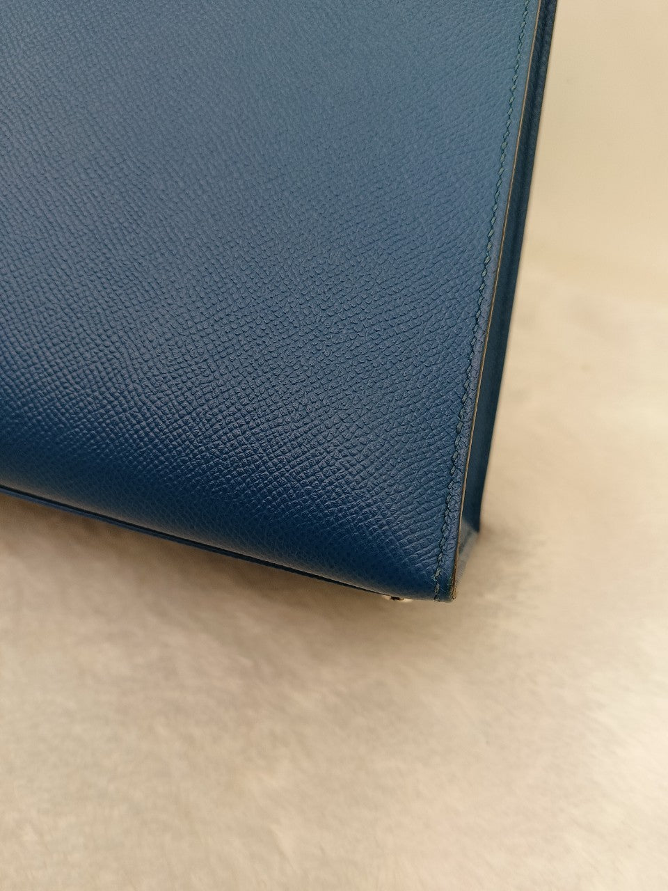 Kelly32 Epsom Sellier Bleu Izmir PHW #R square