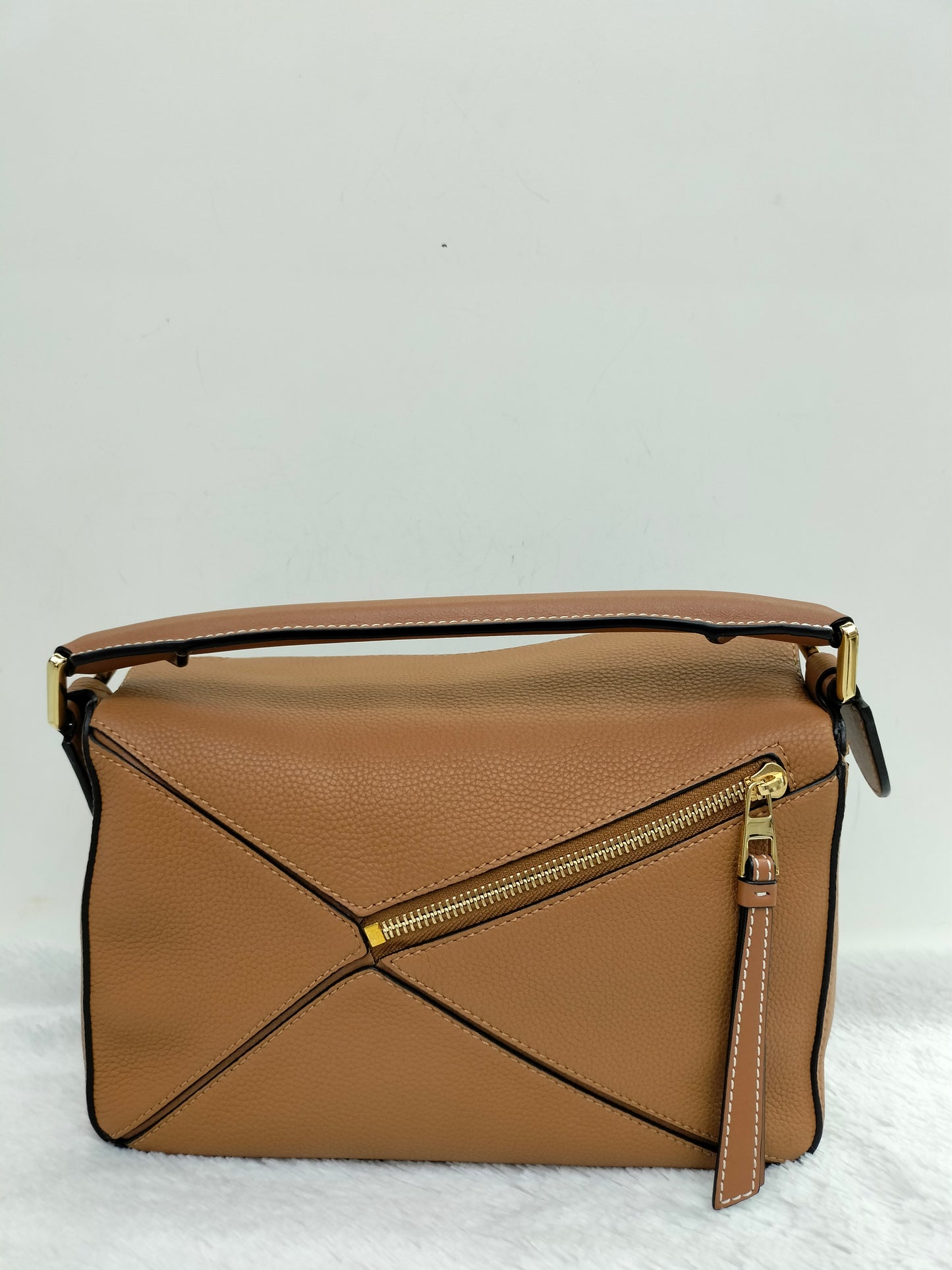 Loewe Puzzle Small Grained Tan GHW 2019