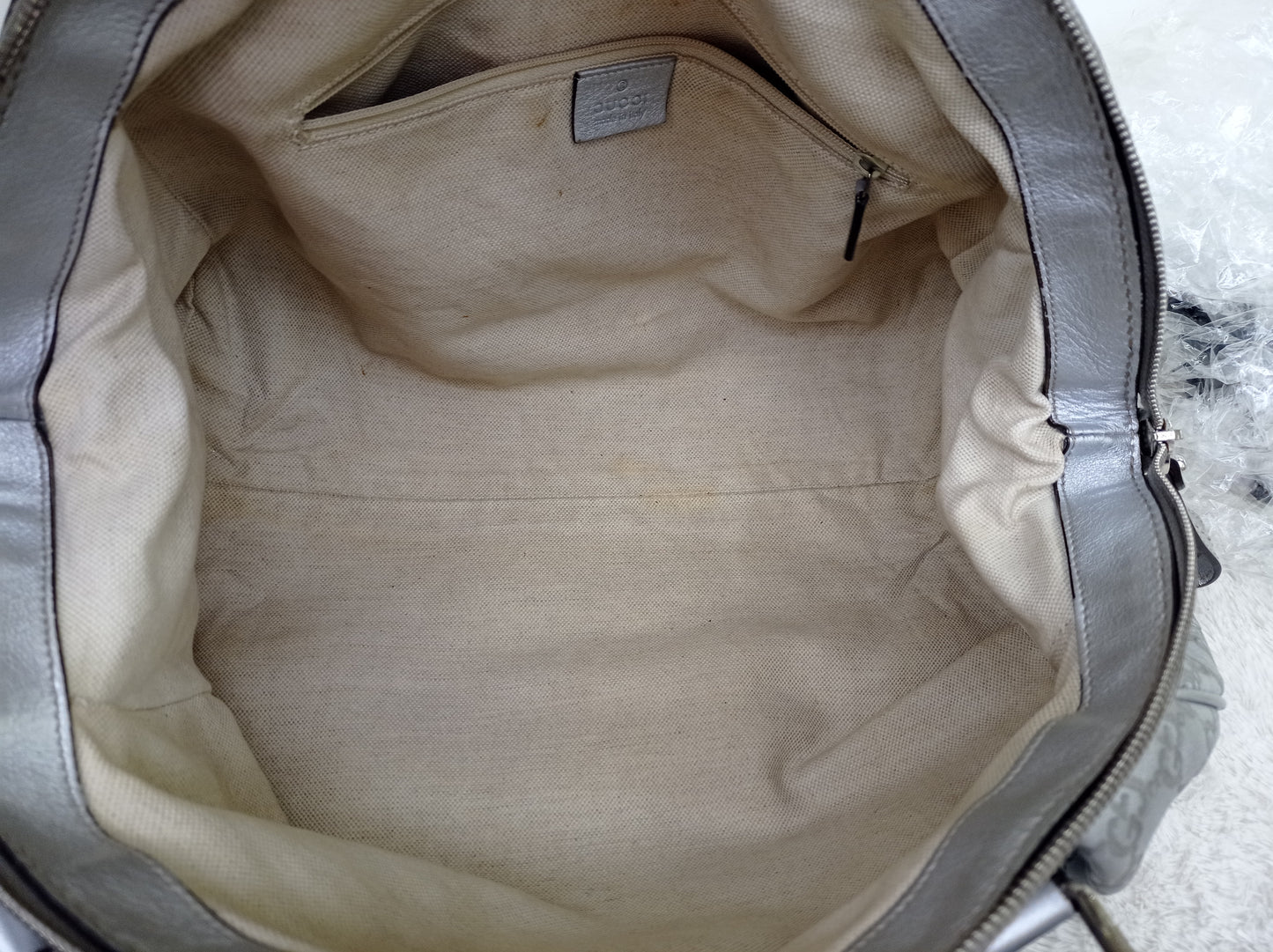 Gucci Boston Borsa Sukey Metallic Silver SHW