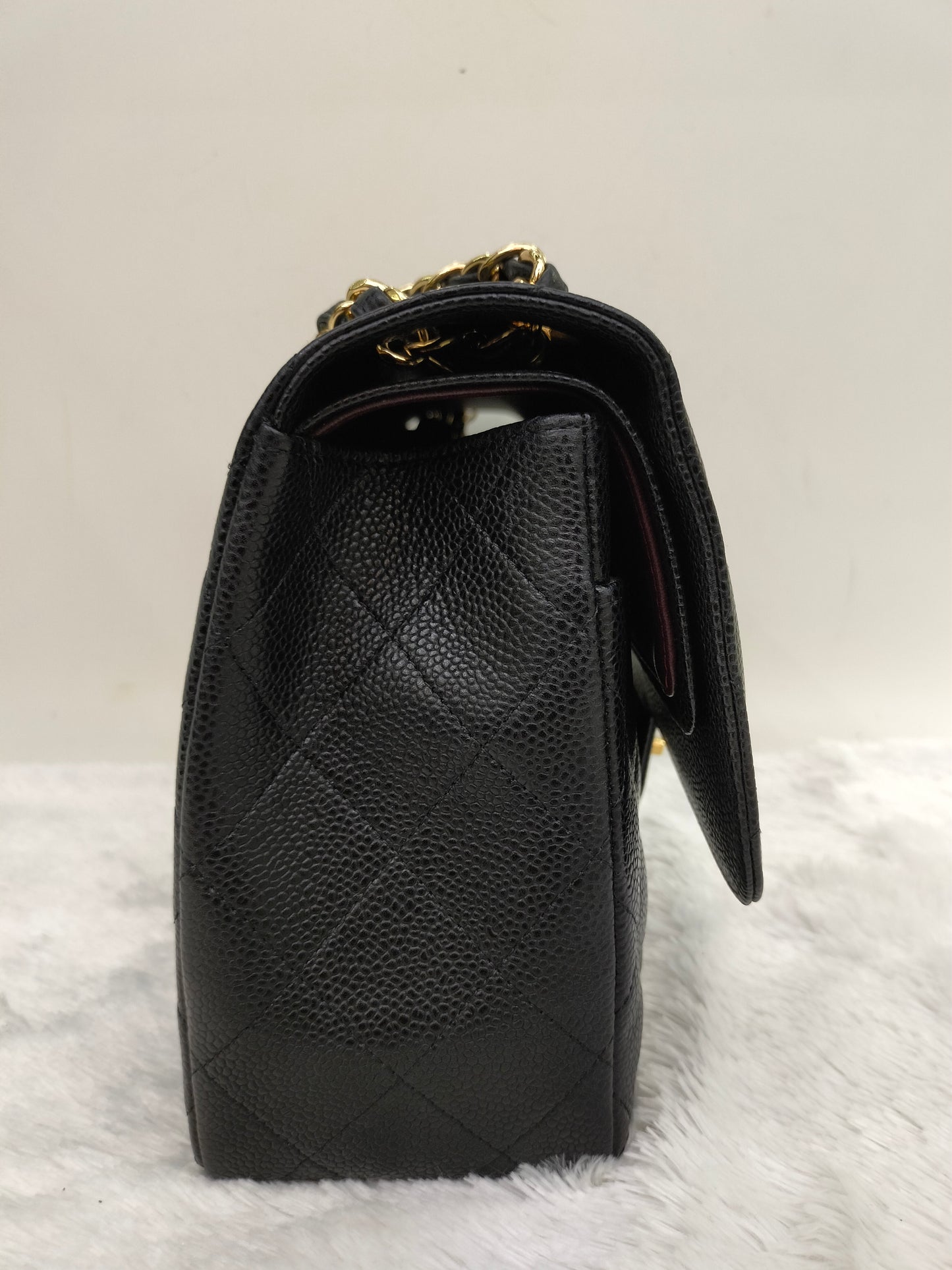 Chanel Jumbo Caviar Black GHW DF #21