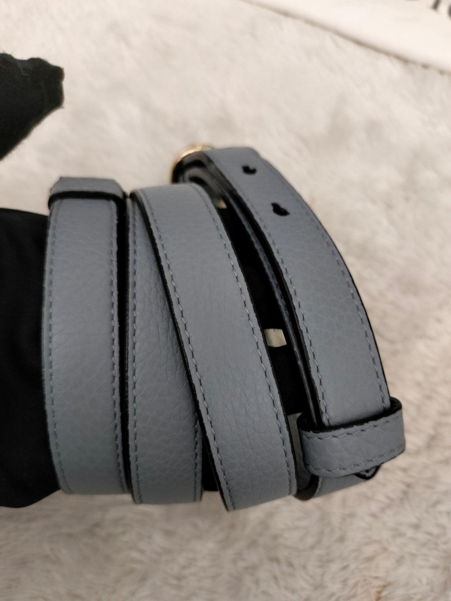 Diorever Mini Grained Blue GHW 2017