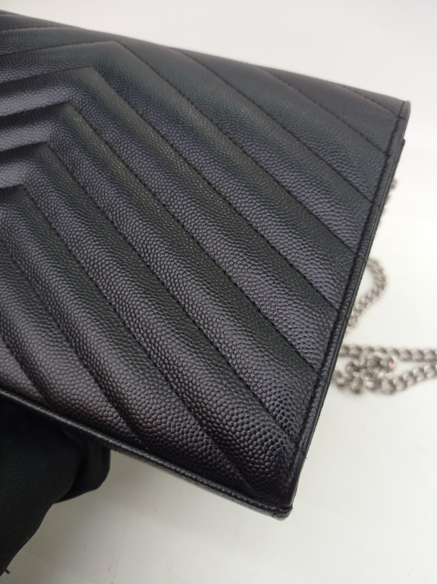 YsL WOC Chevron Grained Black SHW 2016