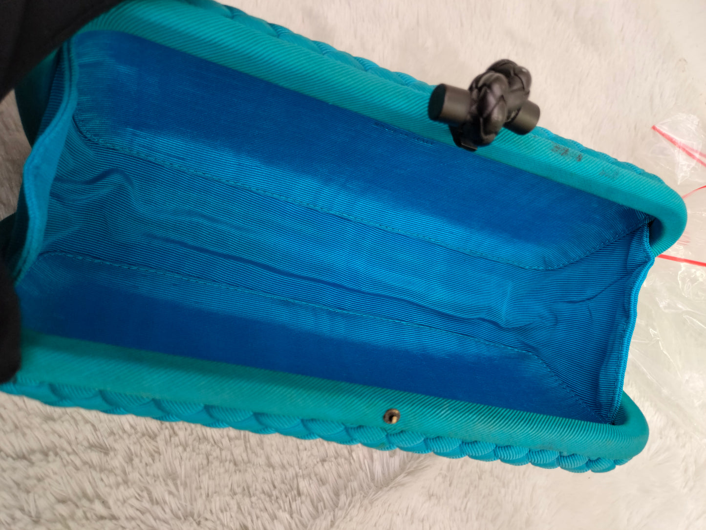 Bottega Veneta Knot Long Clutch Blue