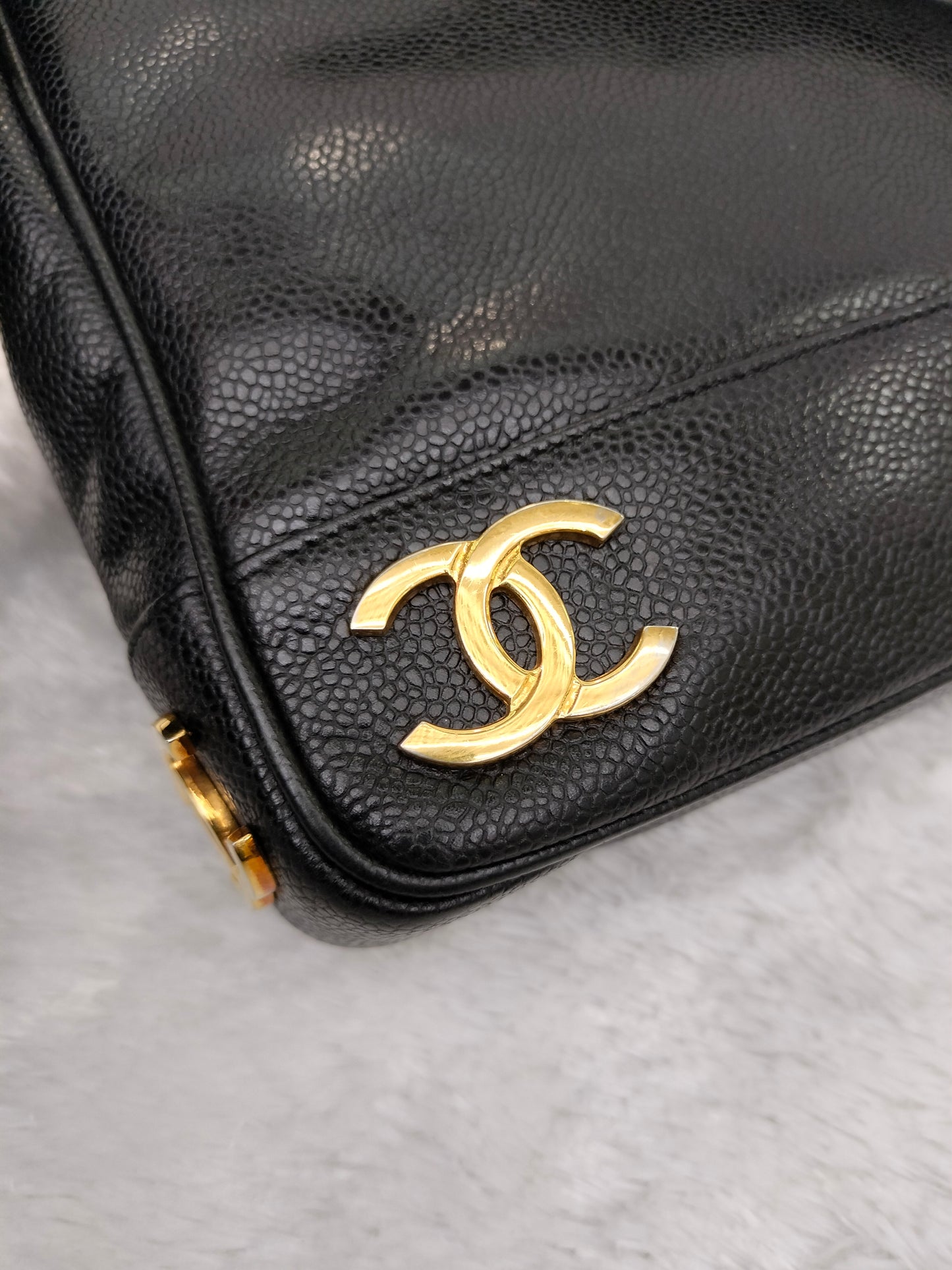 Chanel Triple Coco Chain Shoulder Caviar Black GHW #2
