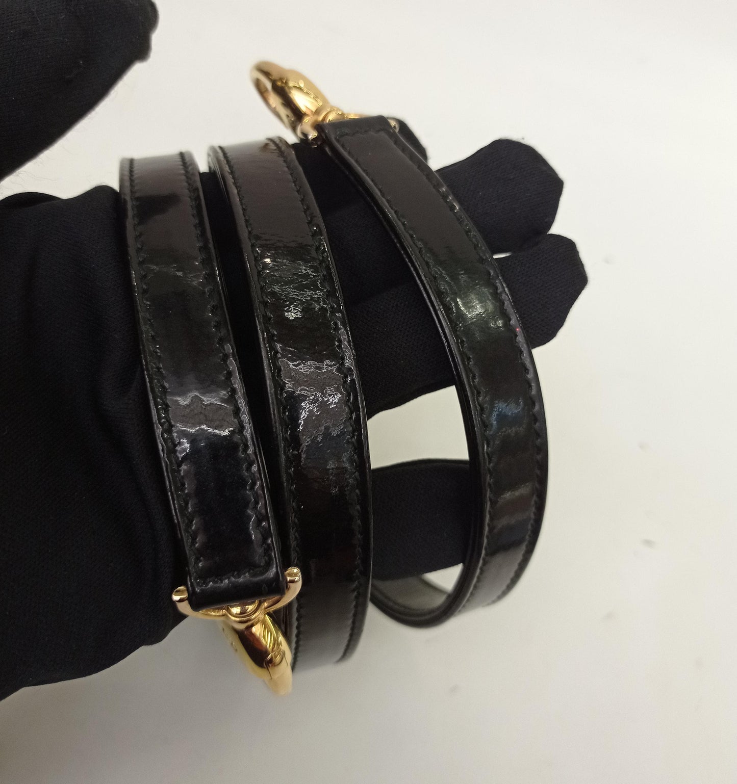 Lady Dior Large Patent Black GHW 2015