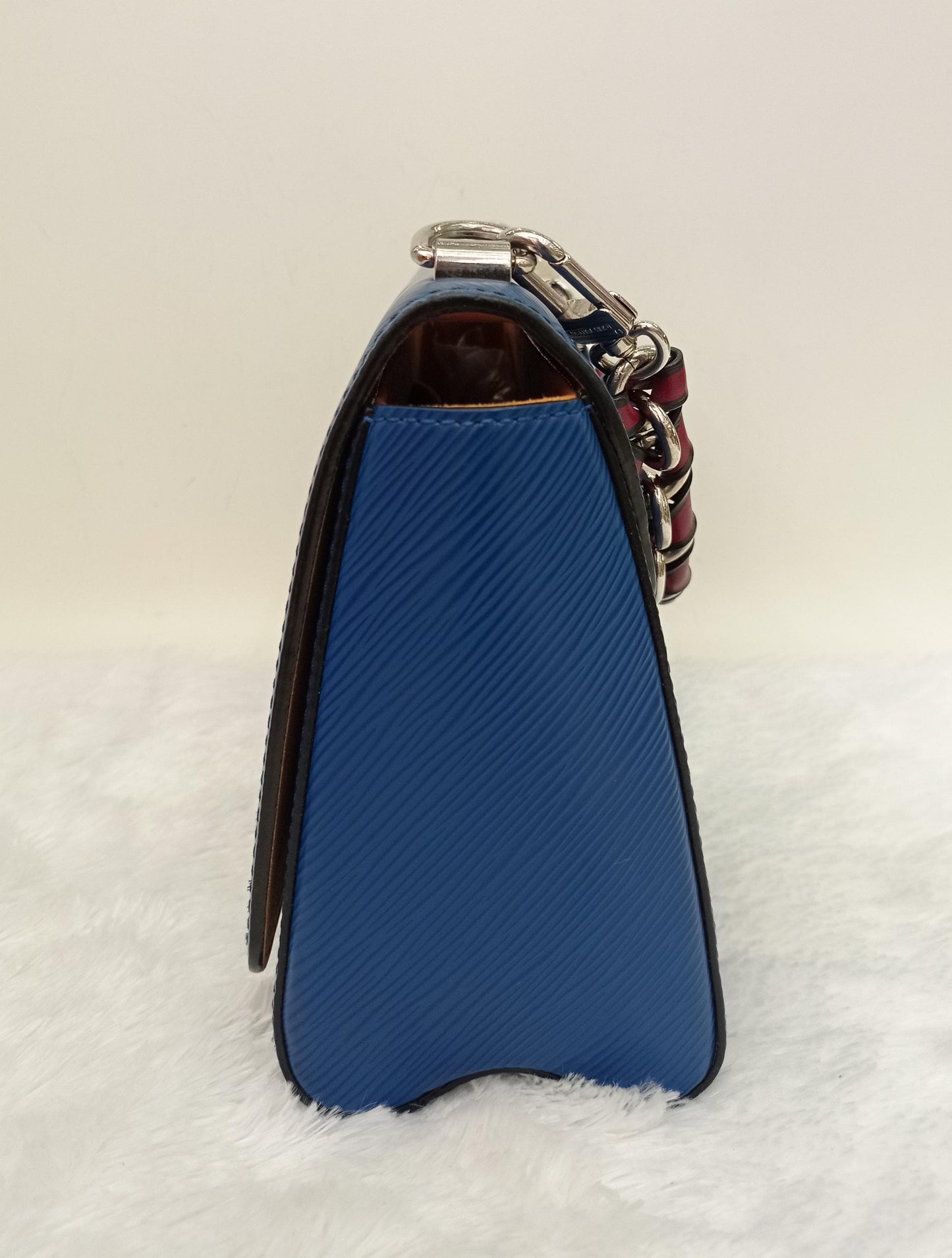LV Twist MM Epi Braided Bleu Roi Safran Black 2019