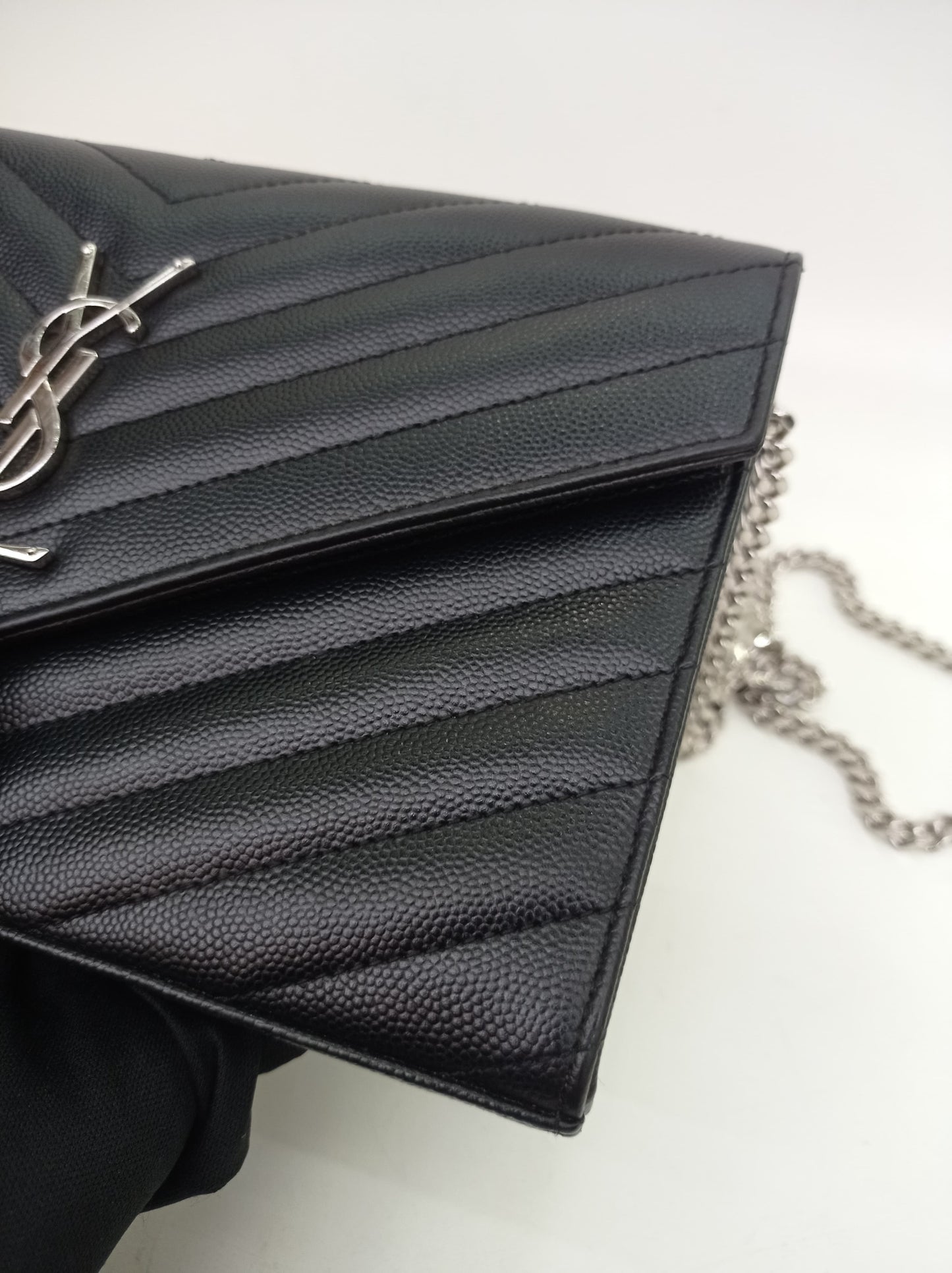 YsL WOC Chevron Grained Black SHW 2016