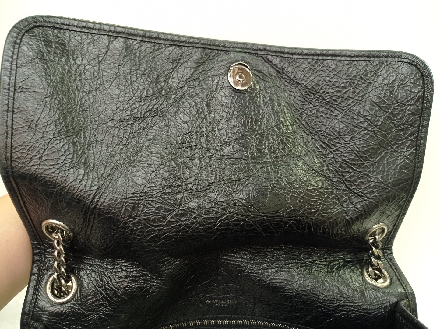 YsL Niki Large Calfskin Black RHW 2018