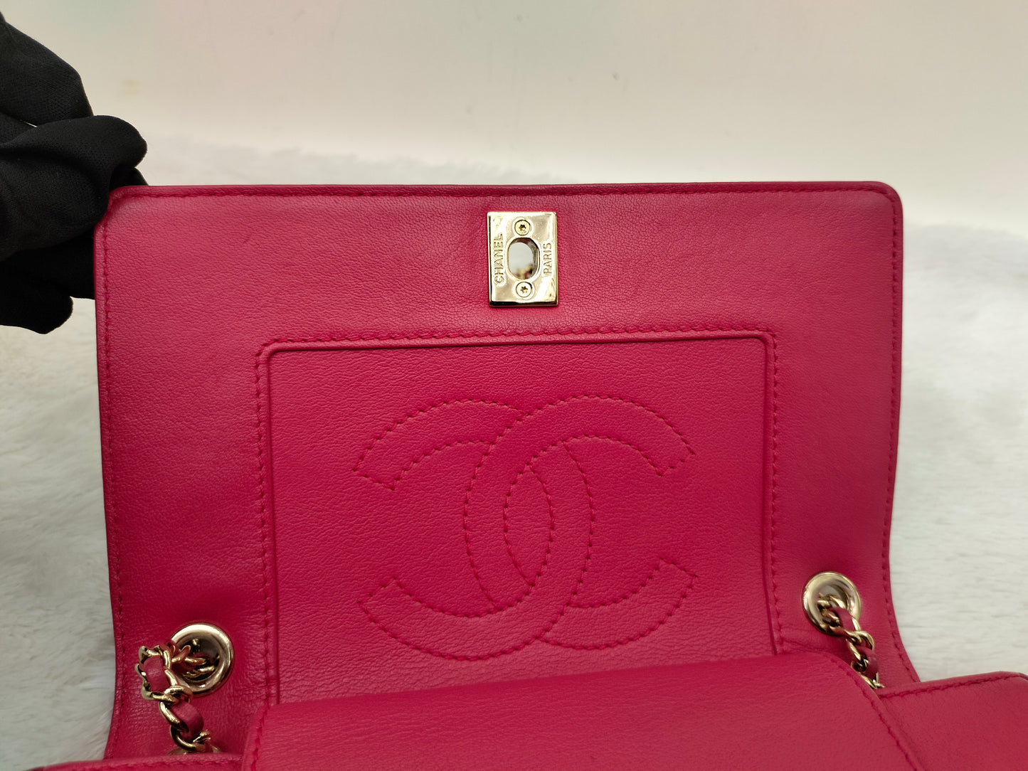 Chanel Mademoiselle Flap Calfskin Dark Pink/Pink GHW #23
