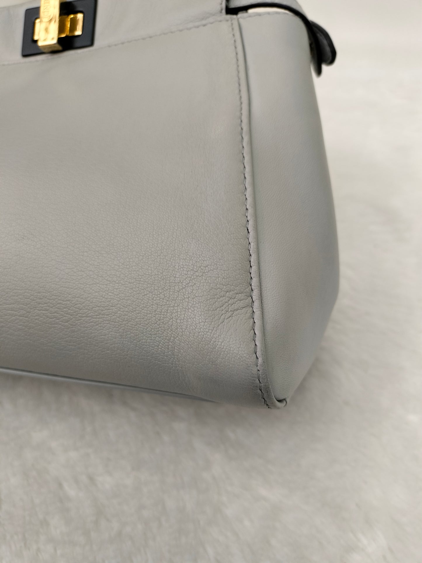 Fendi Peekaboo Mini Griss Pink Peony GHW