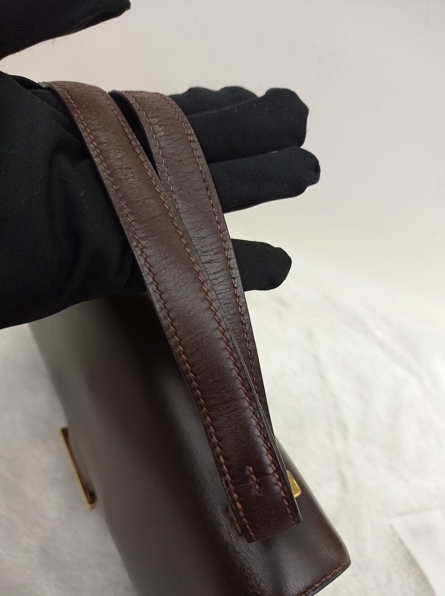 Constance 23 Box Brown Vintage GHW #G circle