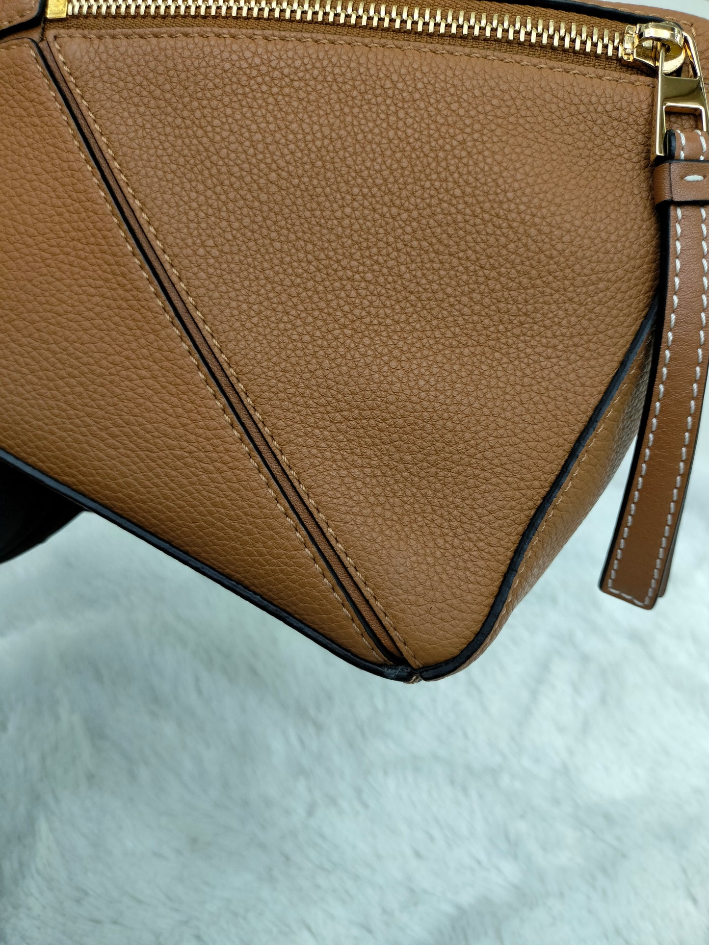 Loewe Puzzle Small Grained Tan GHW 2019