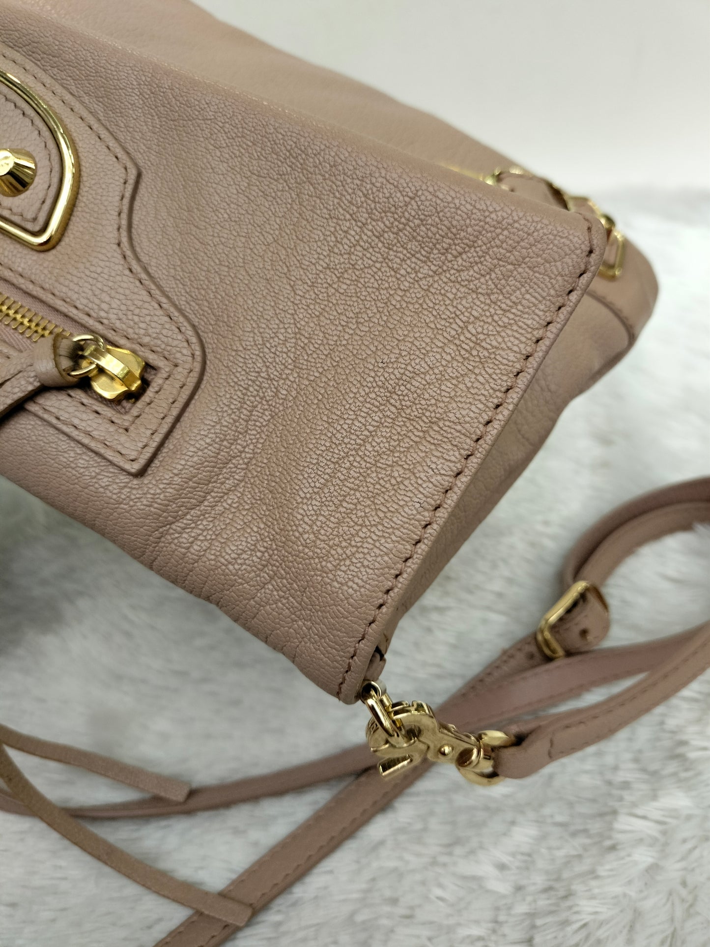 Balenciaga Envelope Clutch Rose De Sable GHW