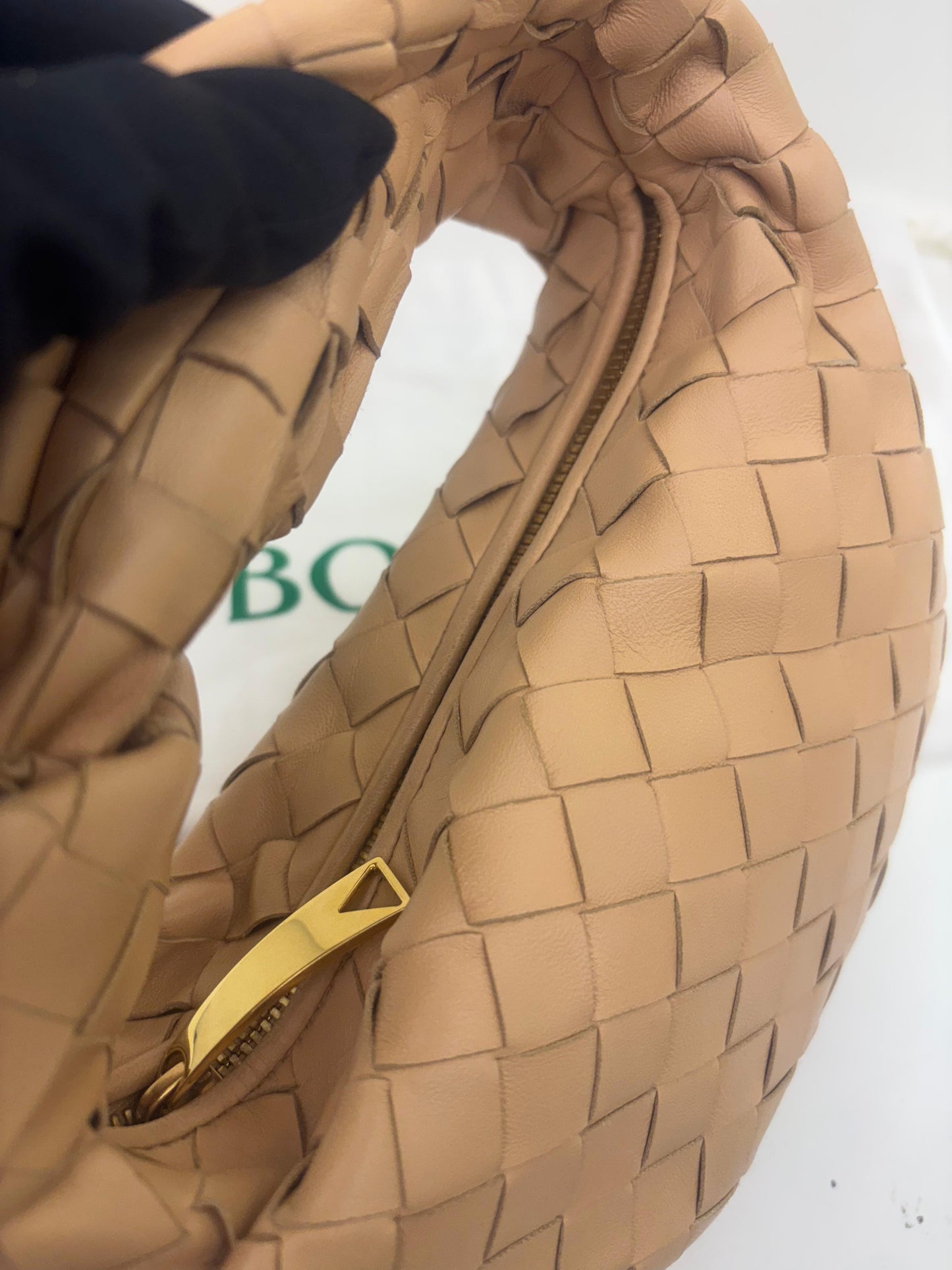 Bottega Veneta Mini Jodie Almond GHW