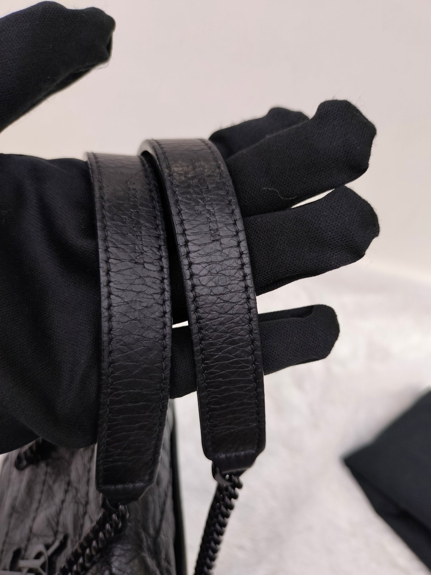 YsL Niki Baby Calfskin All Black 2019
