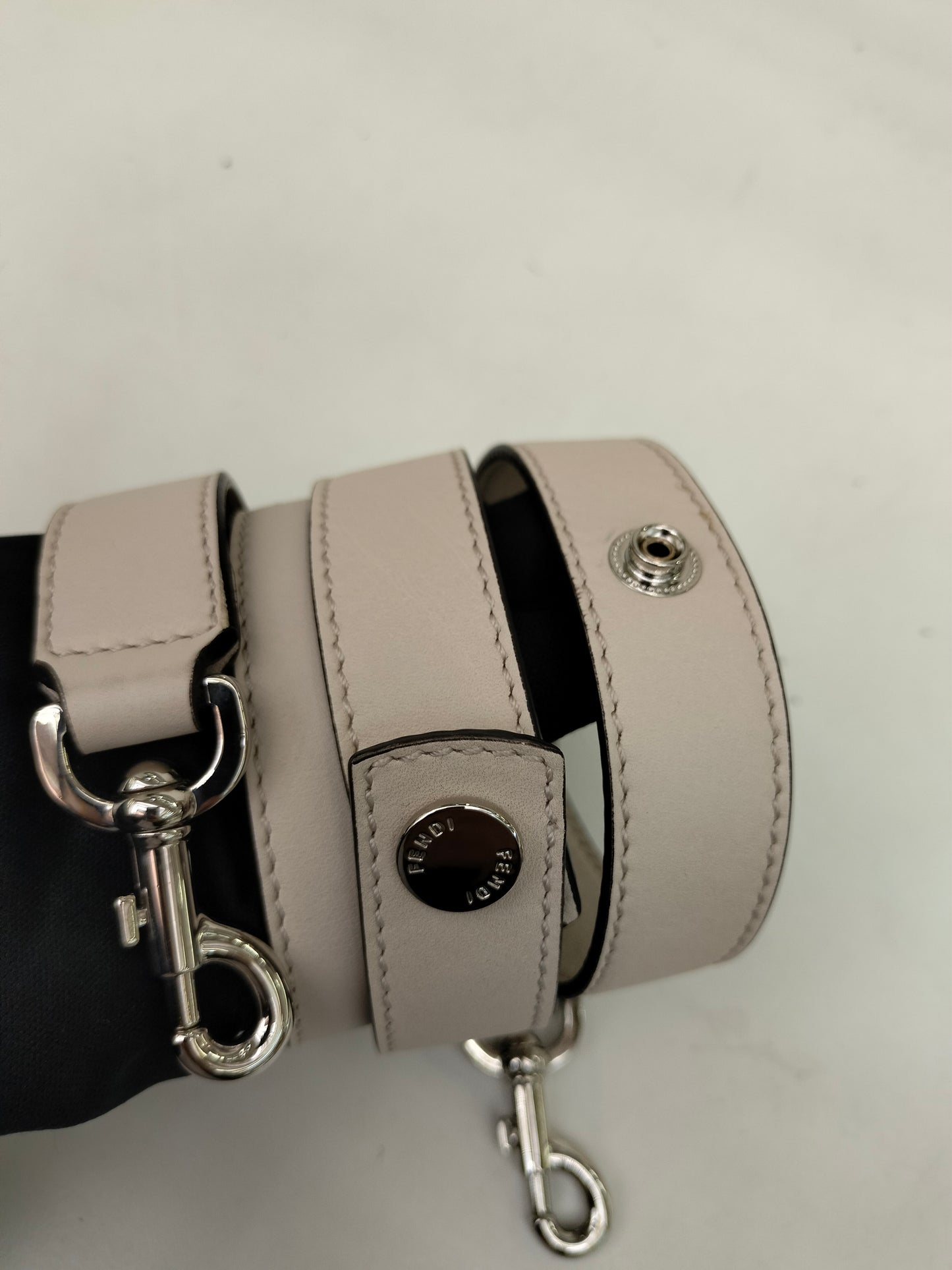 Fendi BTW Medium Off White Handle Python SHW 2017