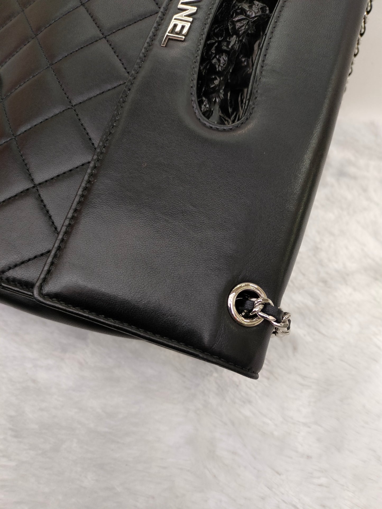 Chanel Timeless Foldover Lamb Black SHW #19