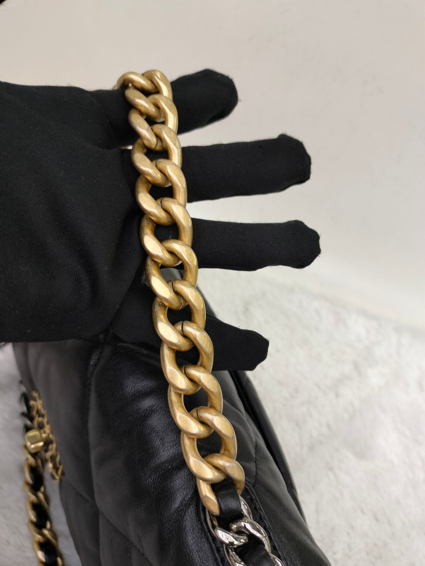 Chanel C19 Small Black GHW #30