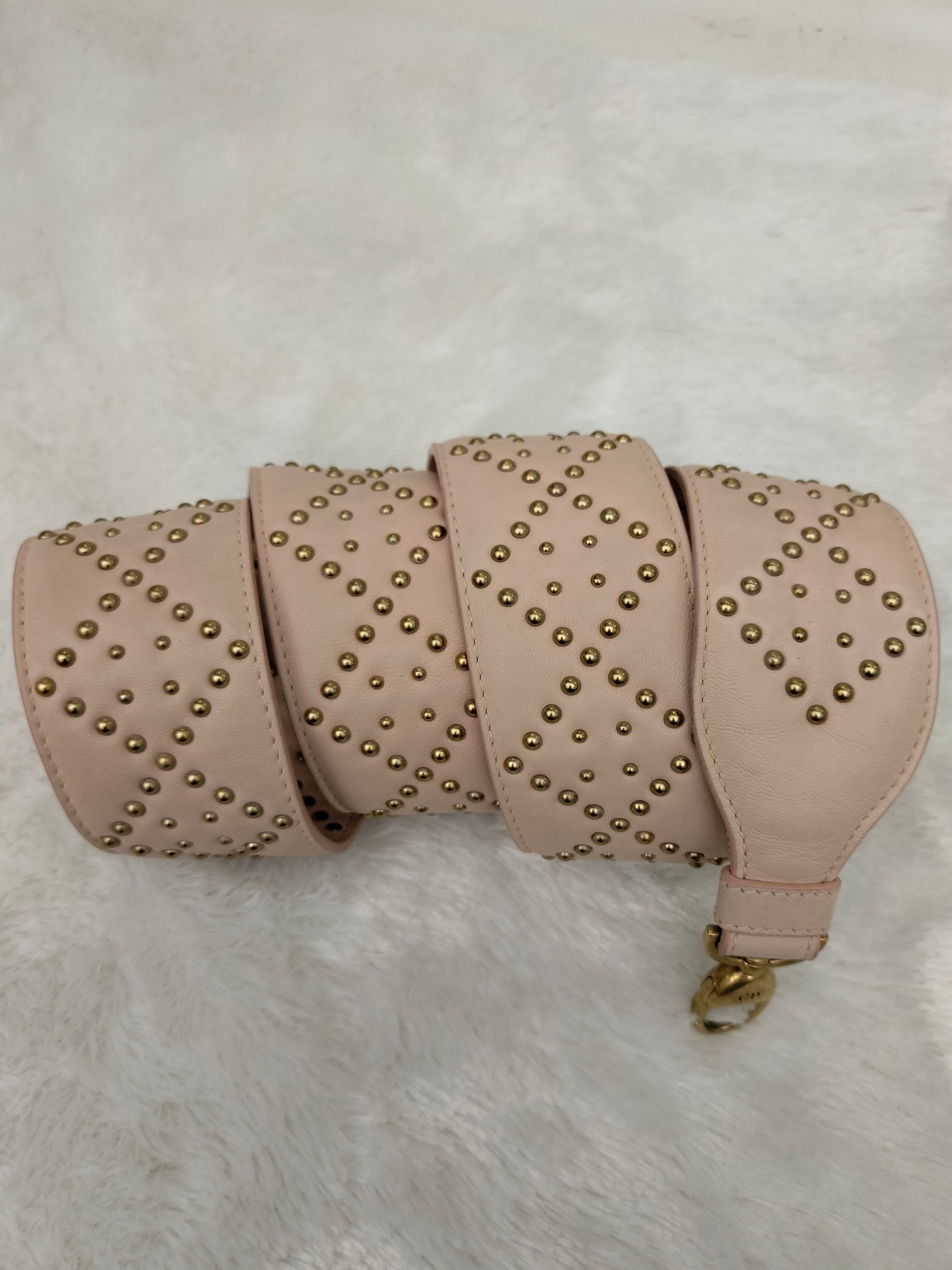 Lady Dior Mini Supple Studded Soft Pink GHW 2017