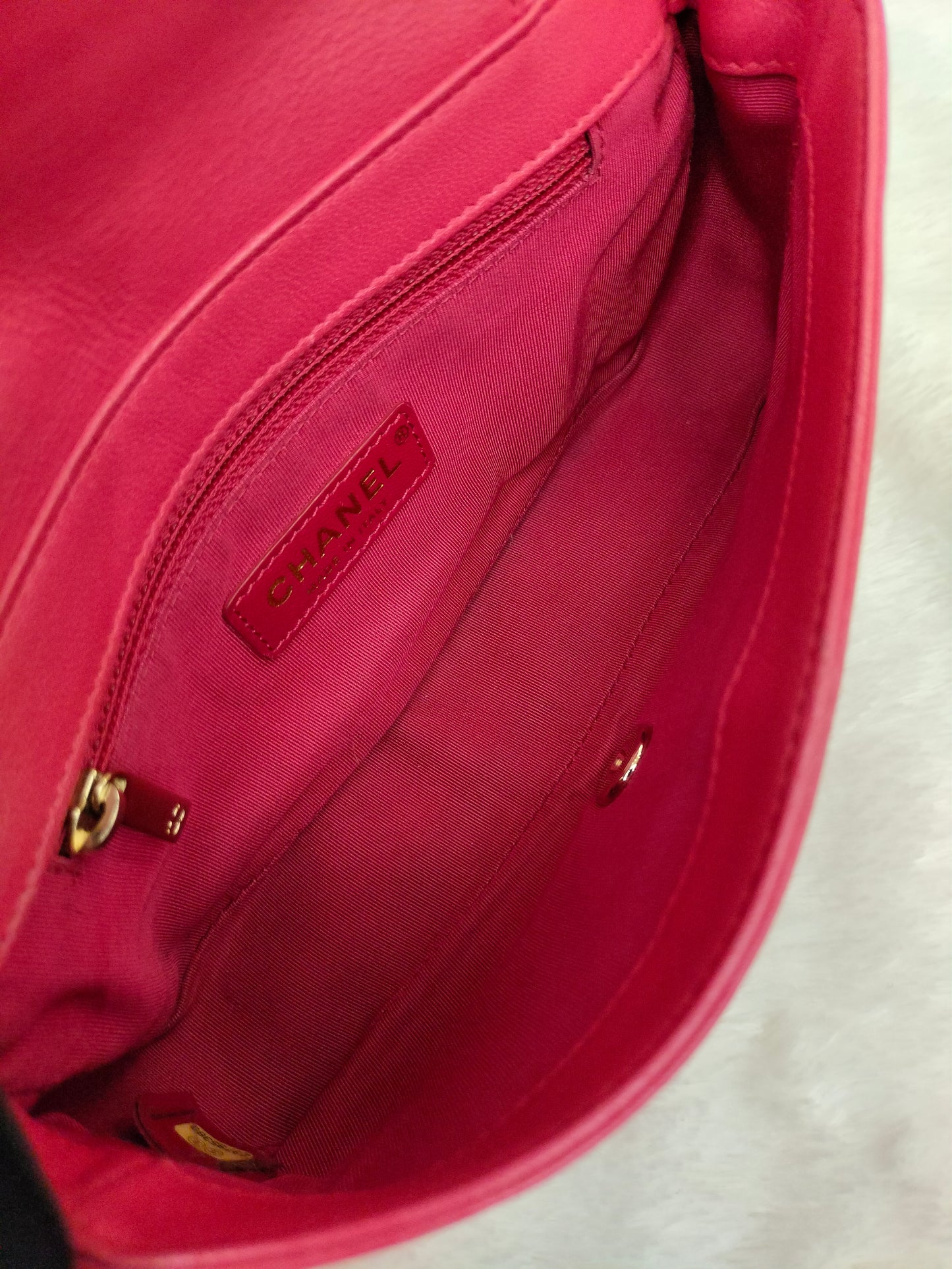 Chanel Mademoiselle Flap Calfskin Dark Pink/Pink GHW #23