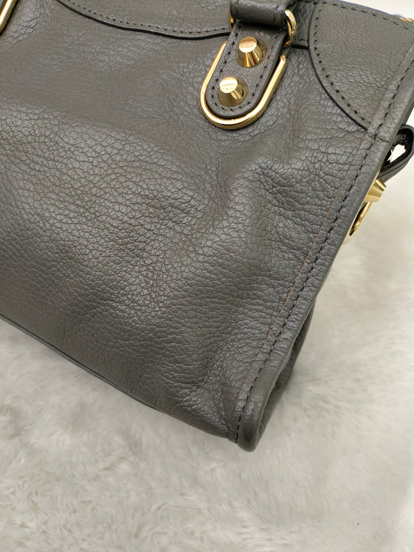 Balenciaga Mini City Edge Gris GHW 2017