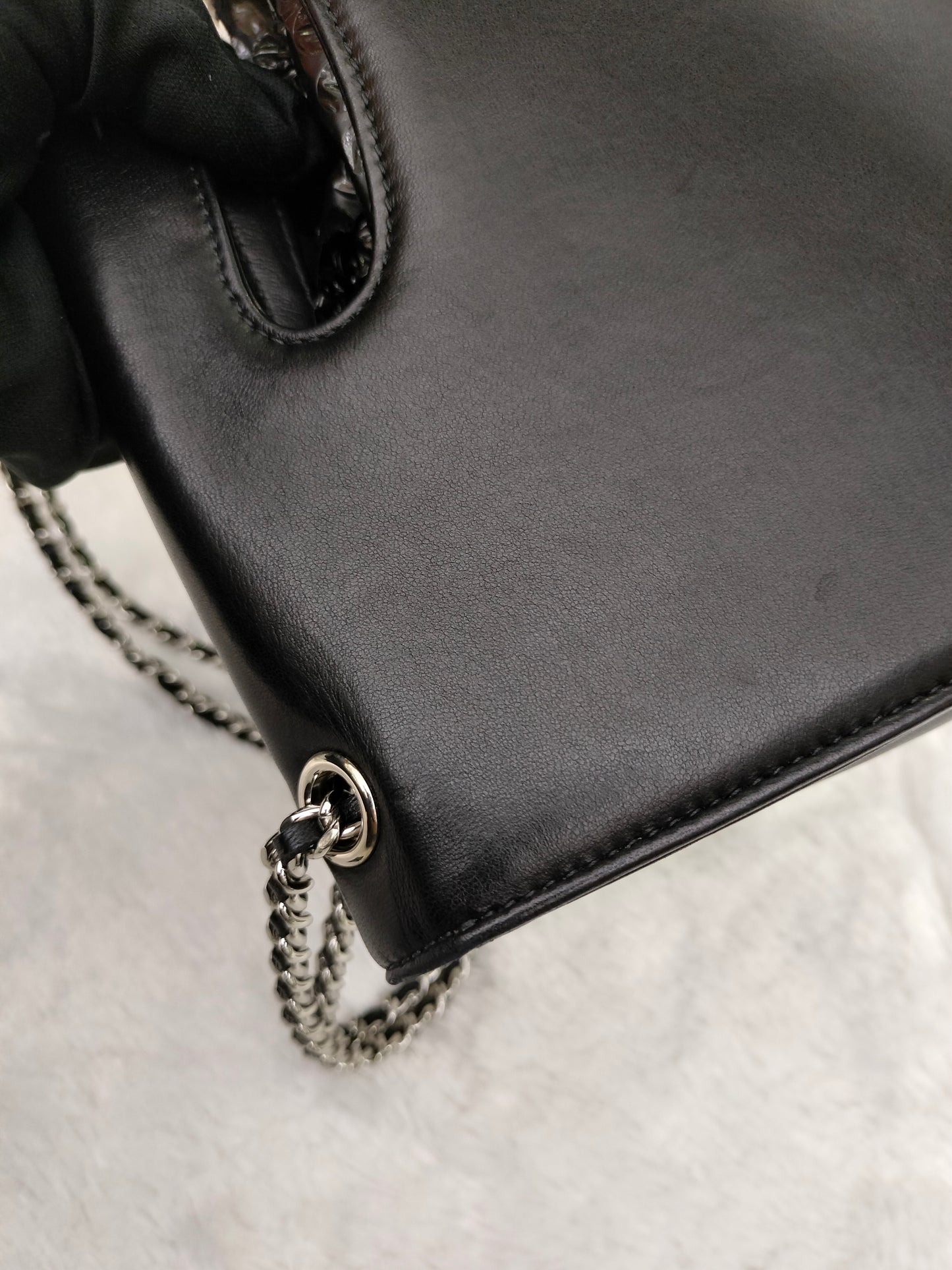 Chanel Timeless Foldover Lamb Black SHW #19