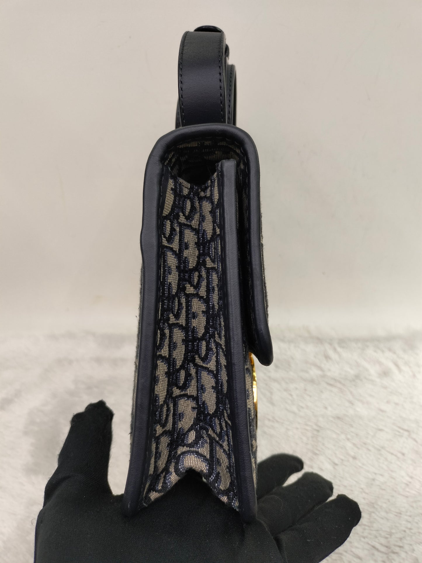 Dior Montaigne 30 Medium Oblique Navy GHW 2022