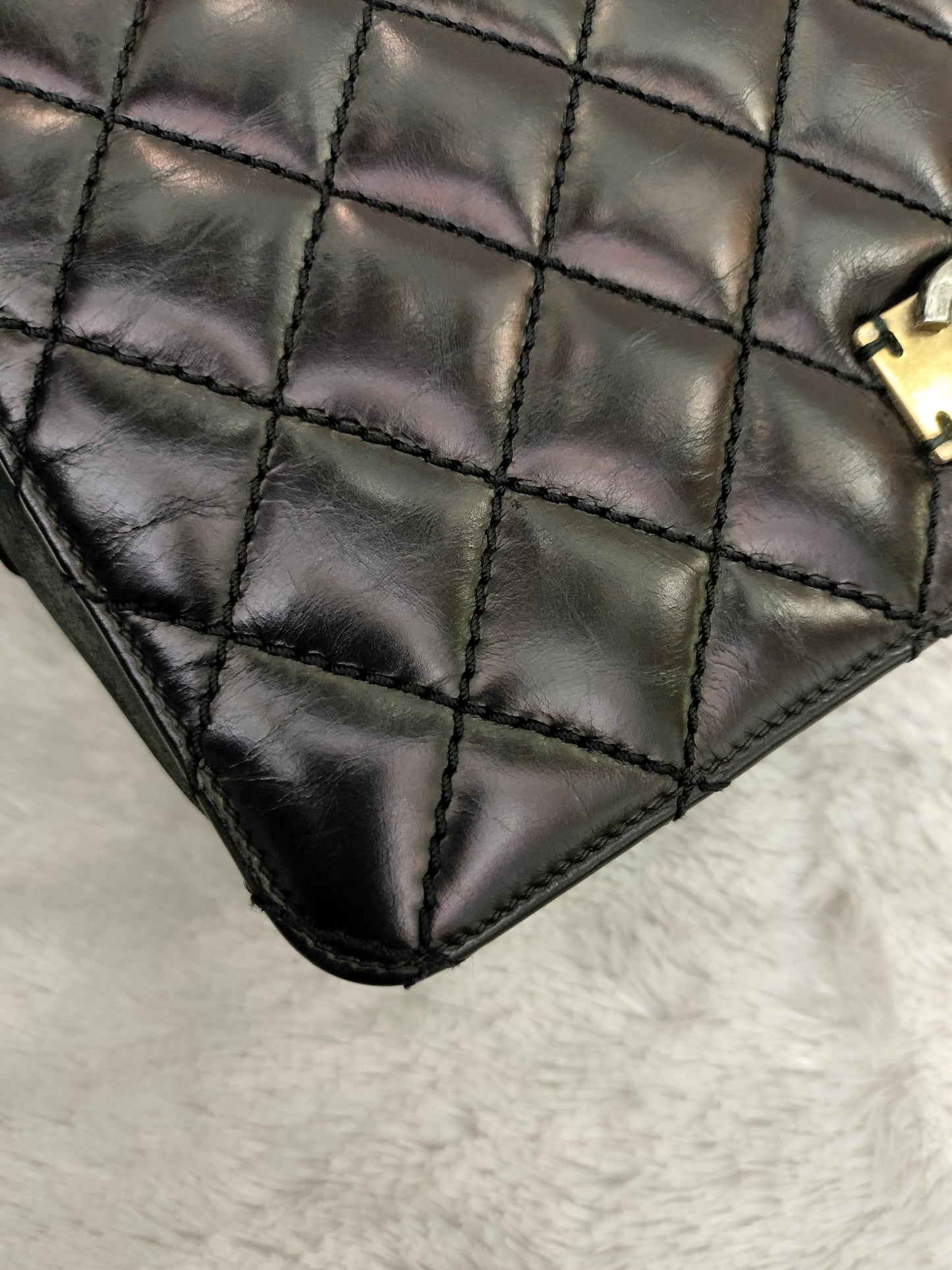 Chanel Day Trip Flap Calfskin Black RHW #22