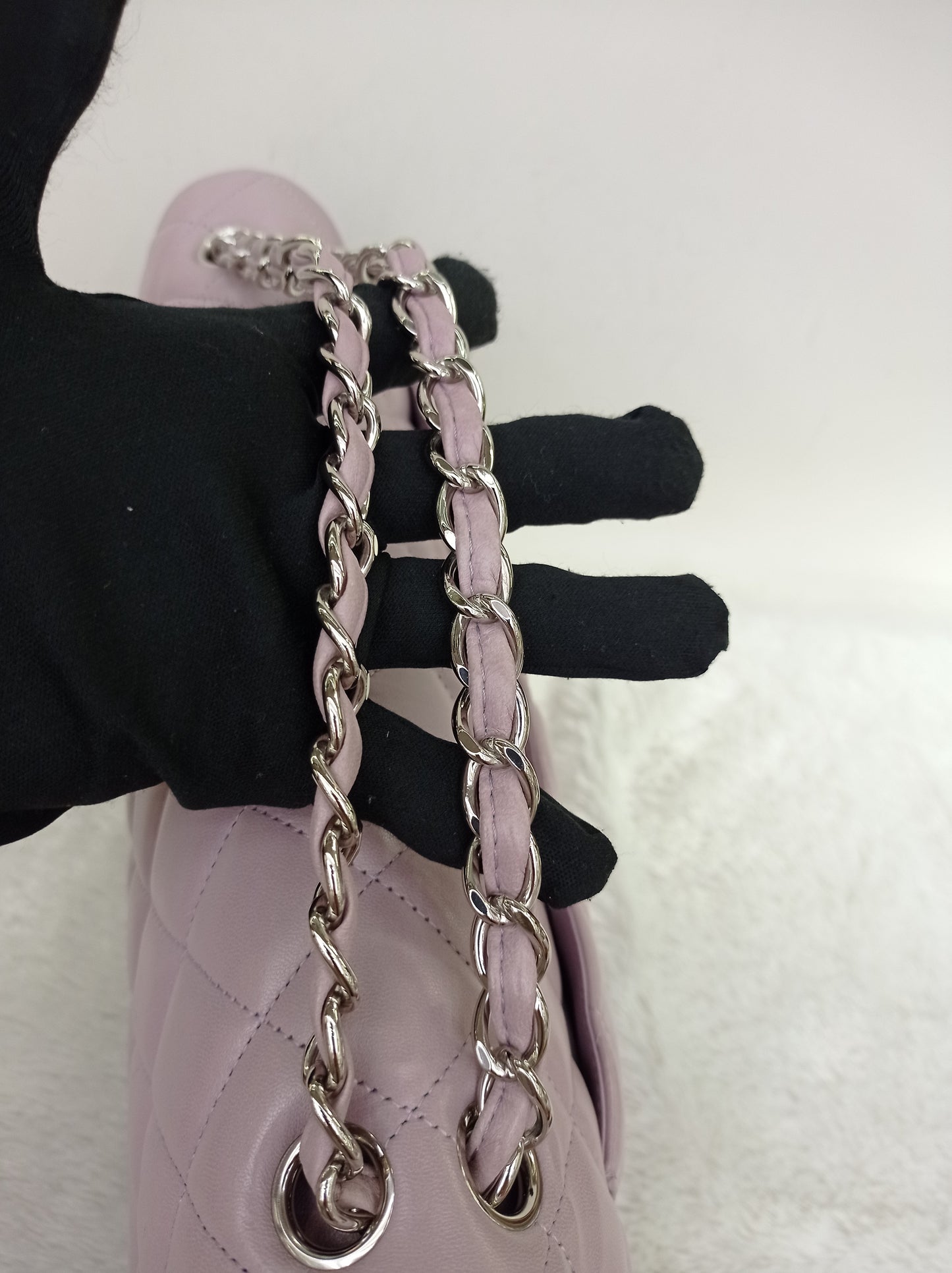 Chanel Maxi Lamb Lilac SHW DF #16