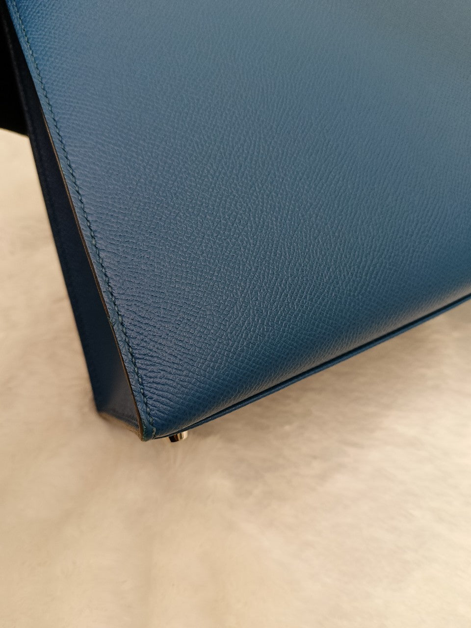 Kelly32 Epsom Sellier Bleu Izmir PHW #R square