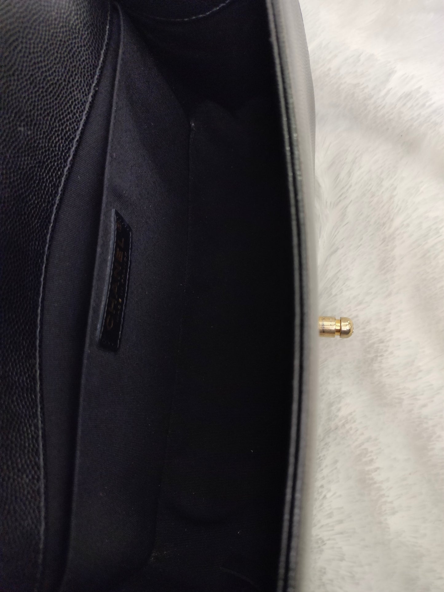 Chanel Boy 25 Caviar Black GHW #29