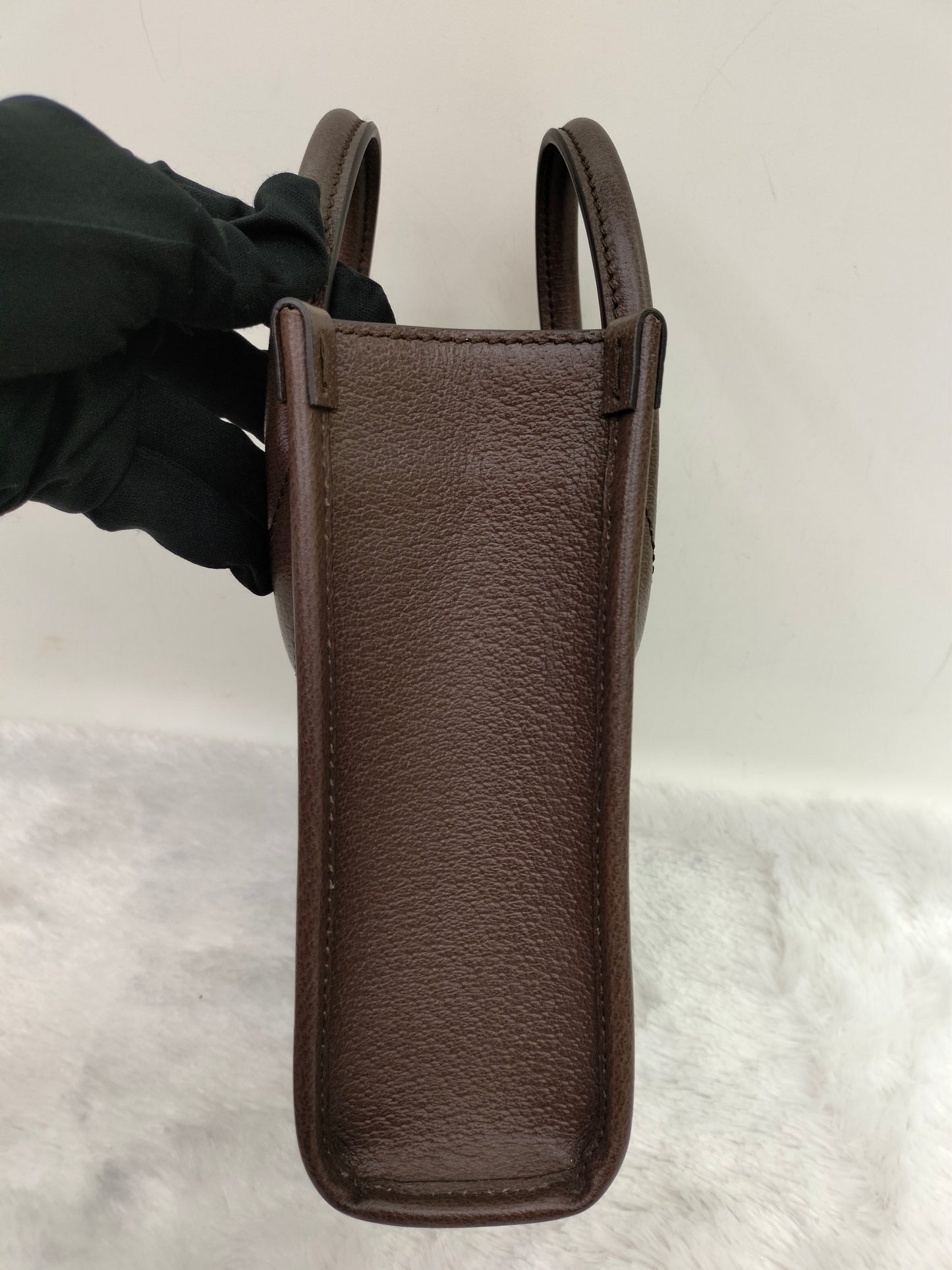 Gucci Vertical Mini Tote Brown GHW