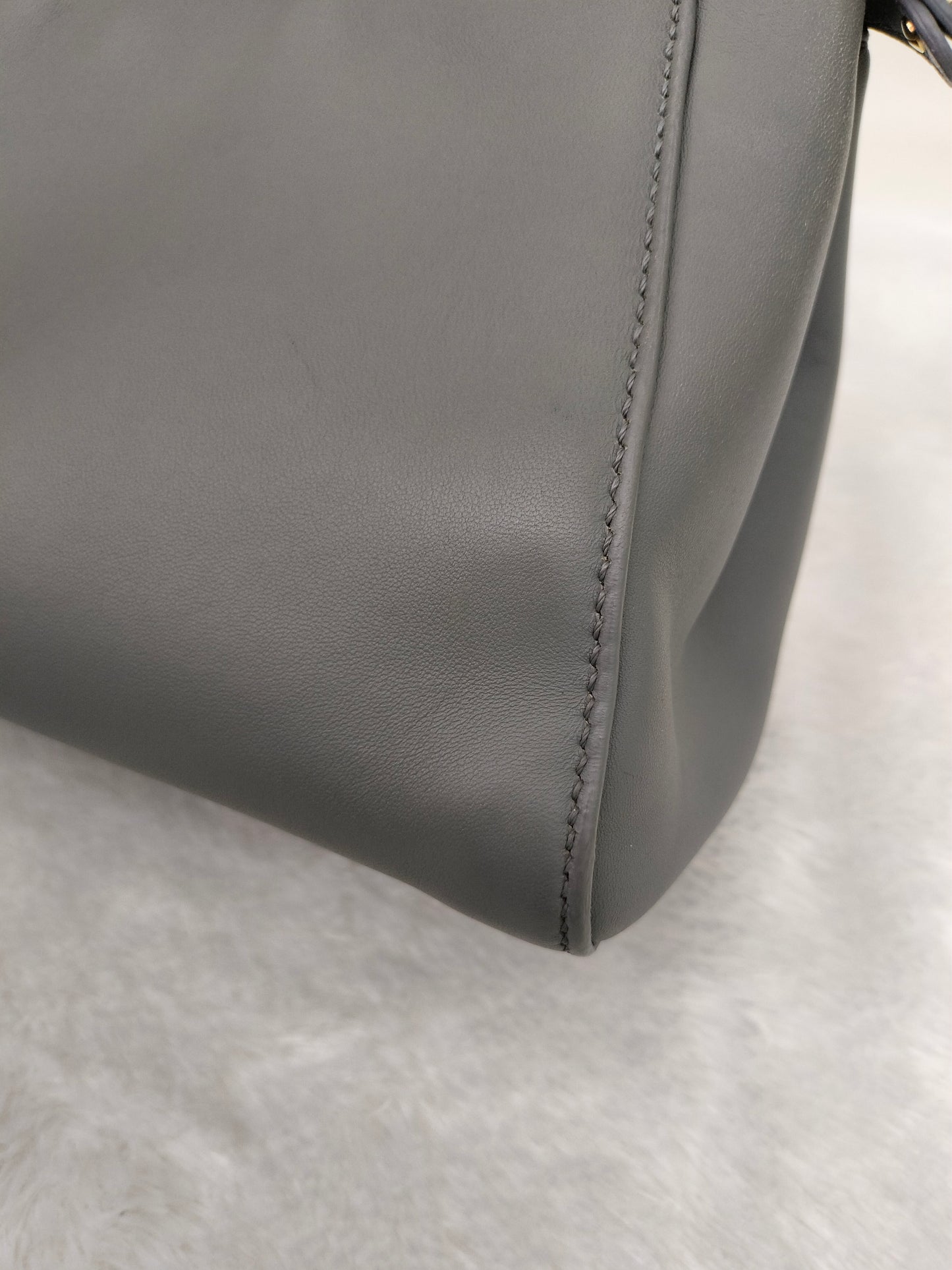 Fendi Peekaboo Mini Grey Blue GHW