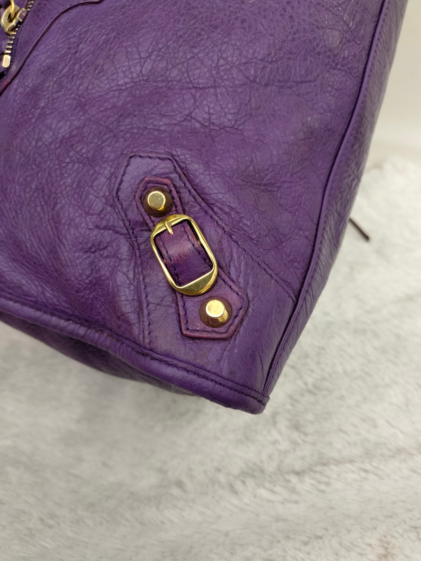 Balenciaga City Reguler Purple GHW 2012
