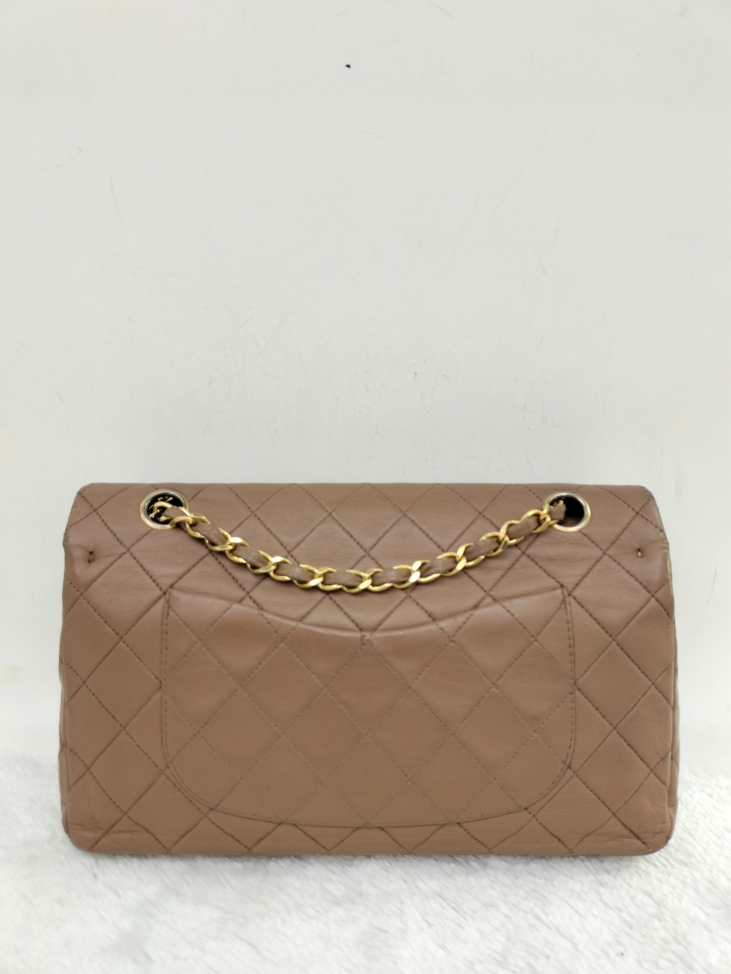 Chanel Medium Lamb Brown Vintage GHW DF #1