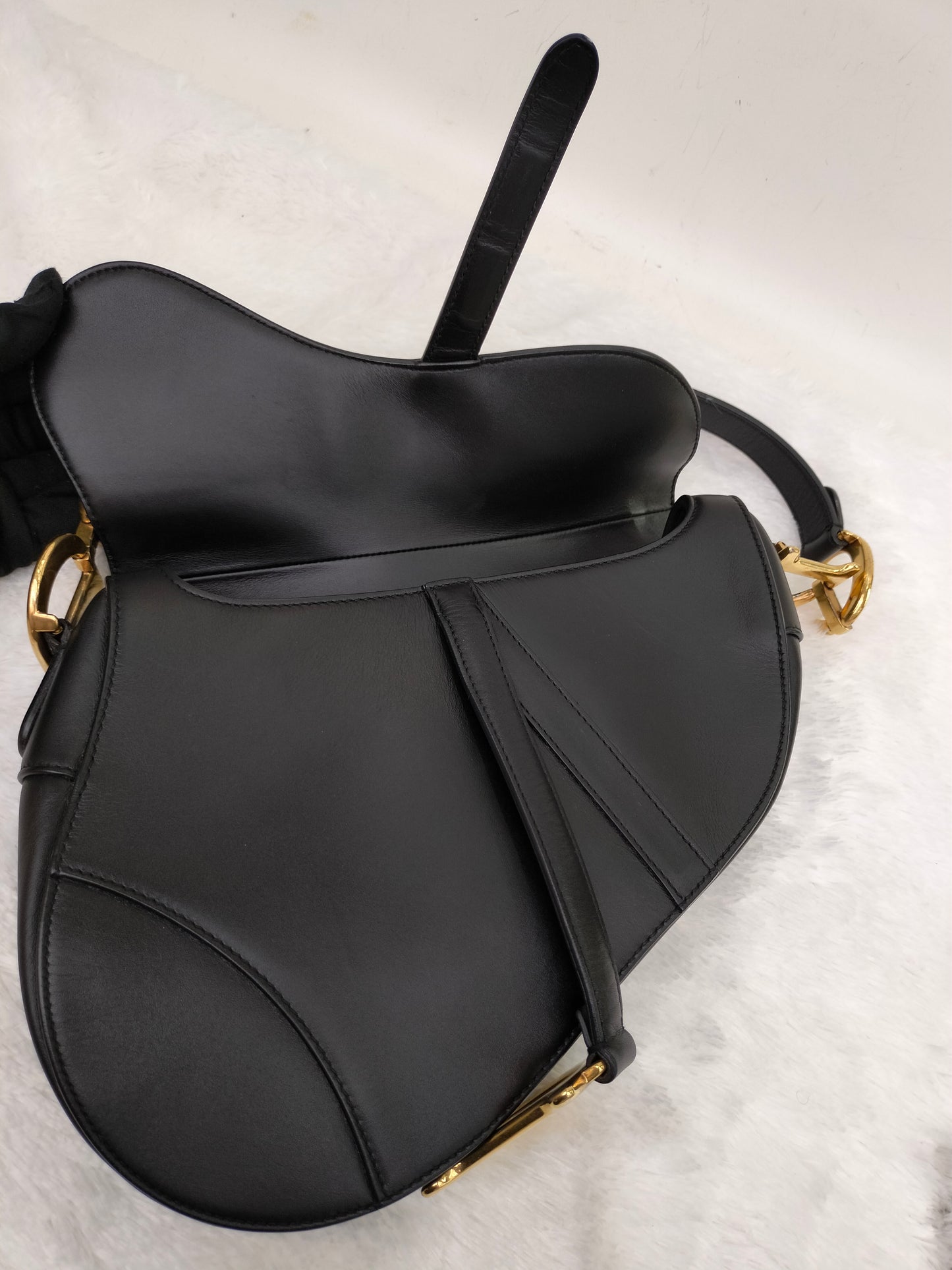 Dior Saddle Medium Black GHW 2018