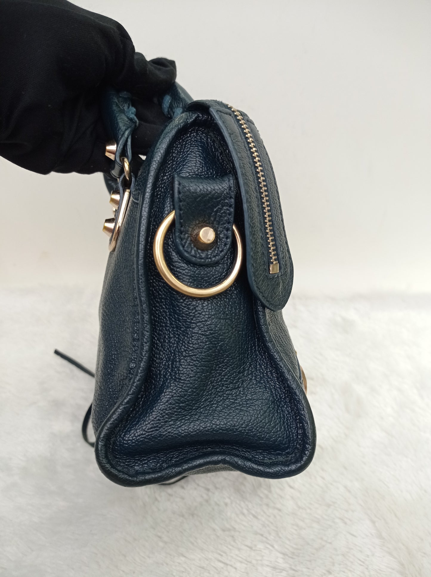 Balenciaga Mini City Edge Emerald GHW