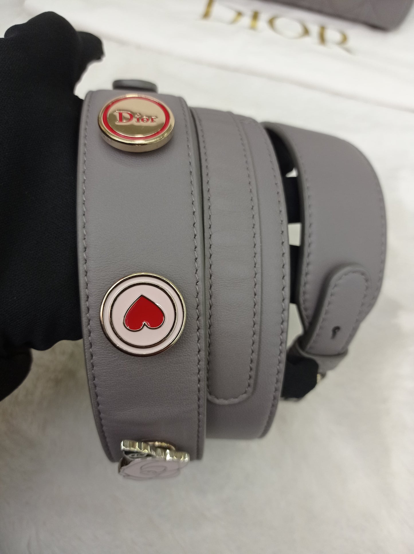 Lady Dior Small Lamb Grey GHW 2018