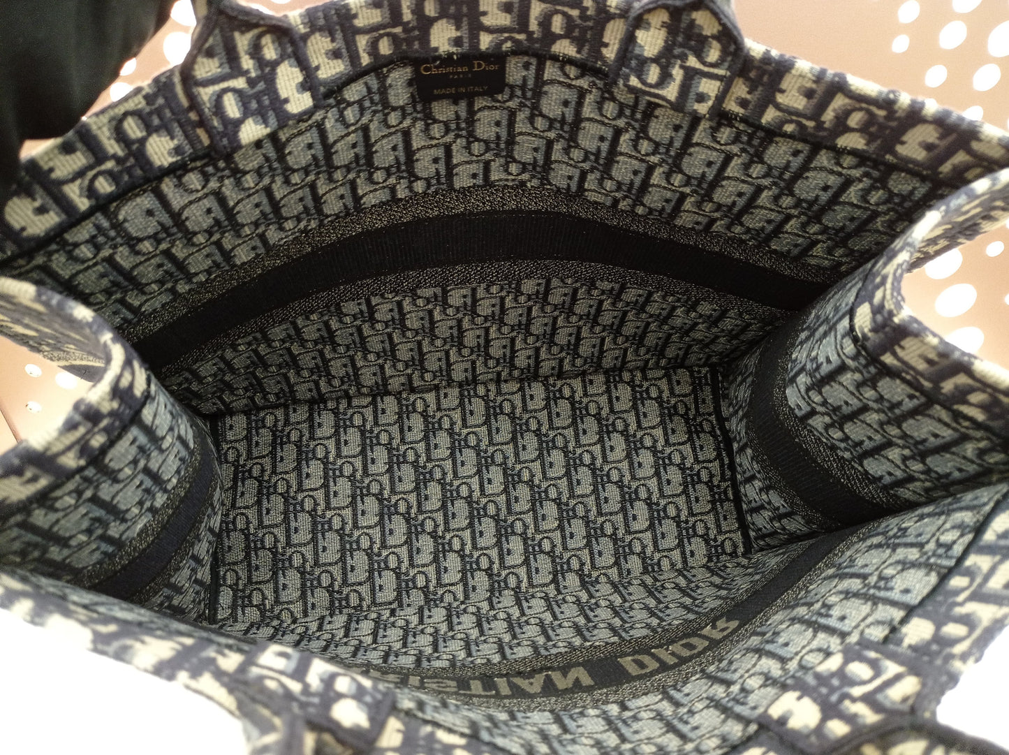 Dior Book Tote Large Oblique Navy 2019