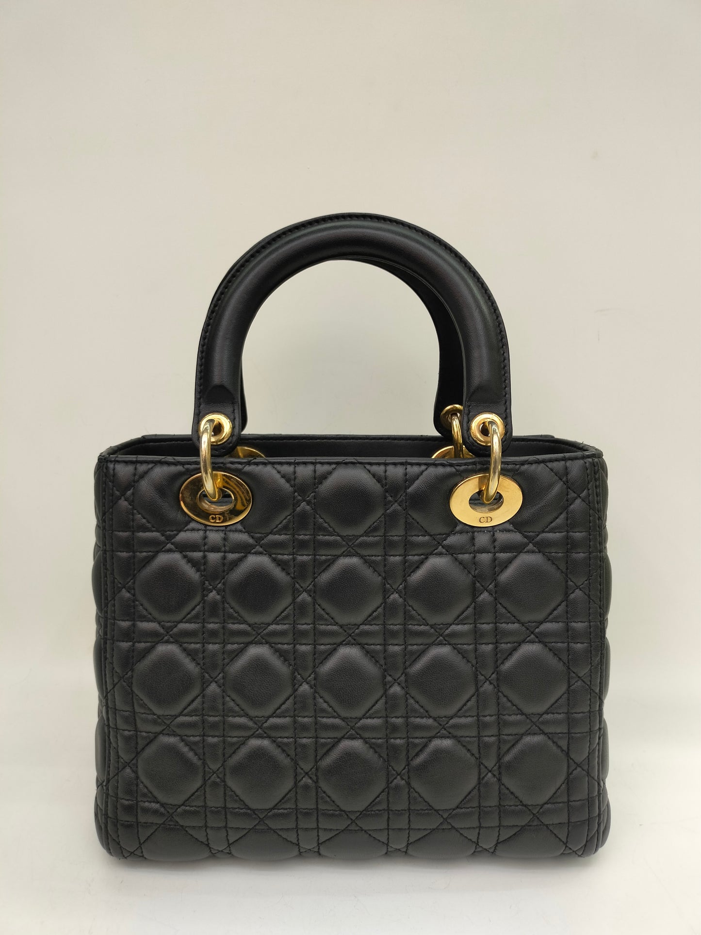 Lady Dior Medium Lamb Black GHW 2014