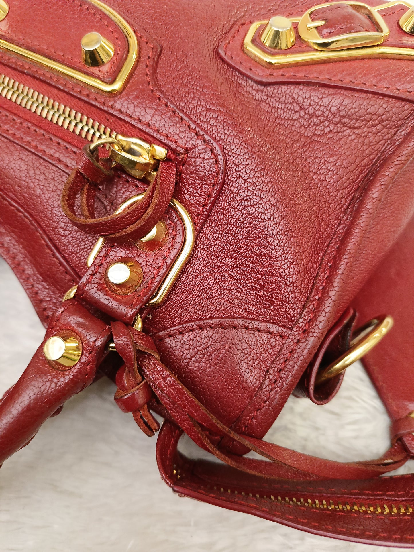 Balenciaga Mini City Edge Red GHW 2021